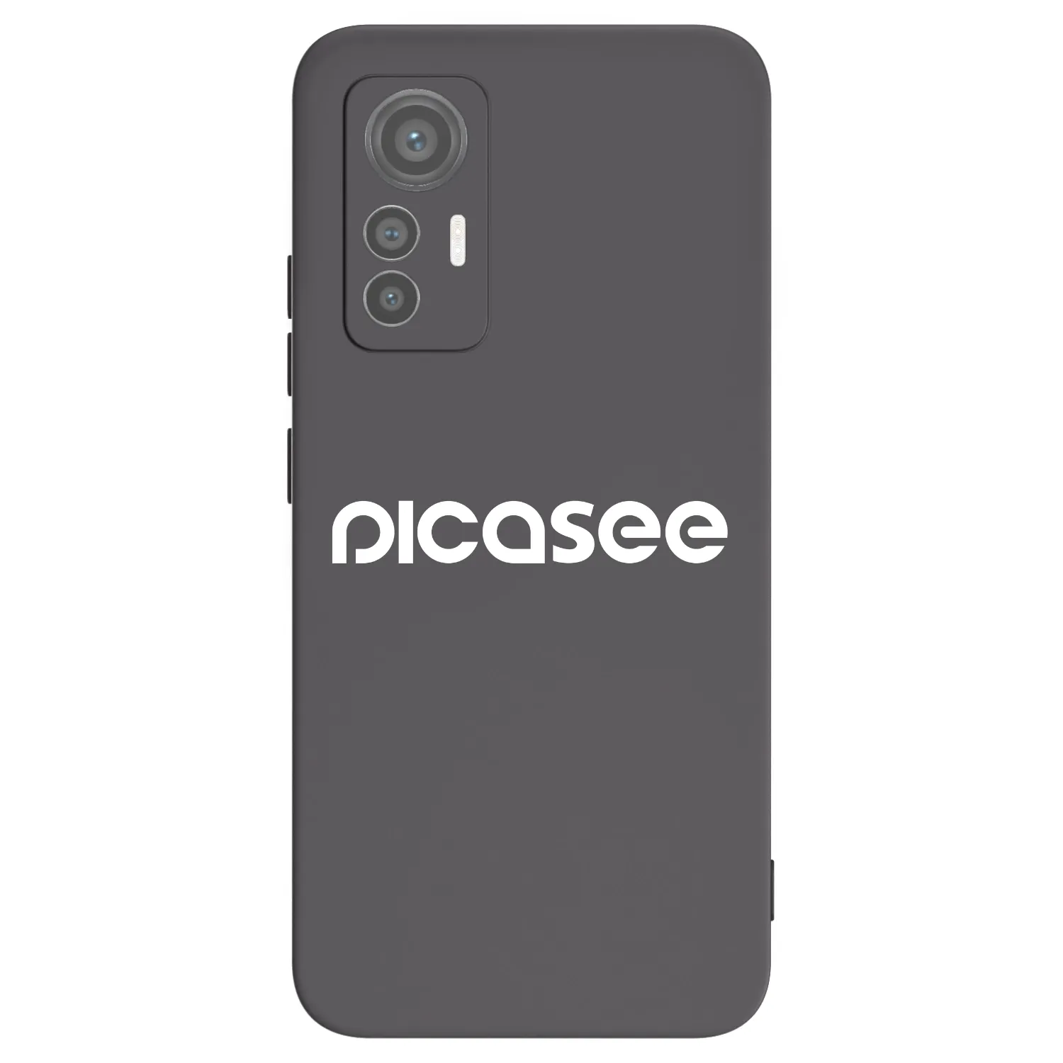 Picasee Xiaomi 12 Lite Hülle - Schwarzes Silikon - Picasee - new logo - white