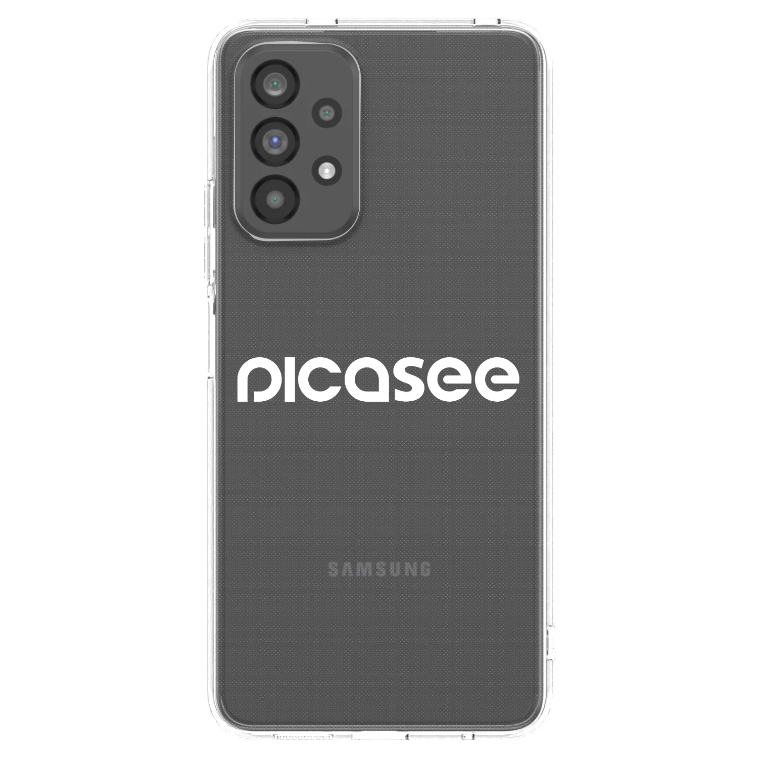 Picasee Samsung Galaxy A73 5G Hülle - Transparentes Silikon - Picasee - new logo - white