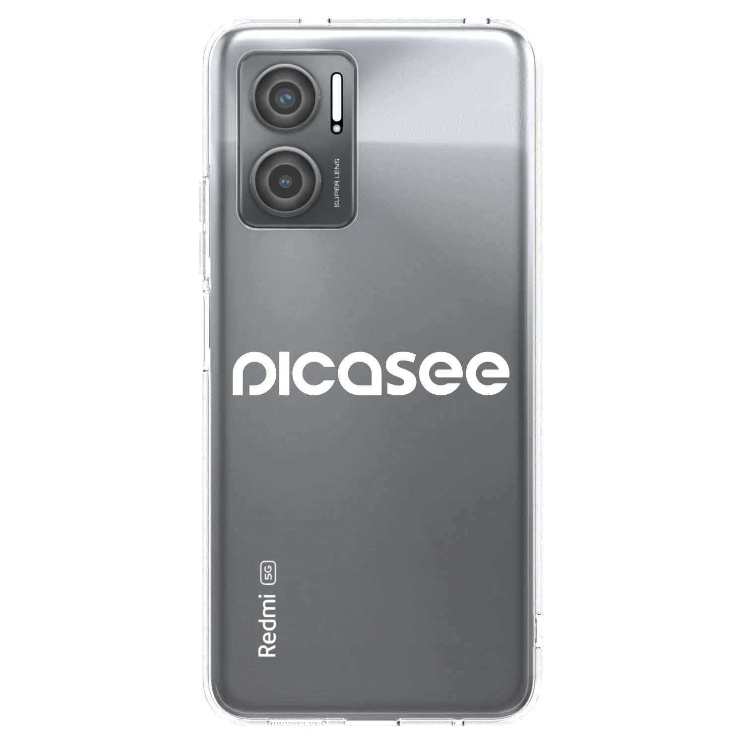 Picasee Xiaomi Redmi 10 5G Hülle - Transparentes Silikon - Picasee - new logo - white