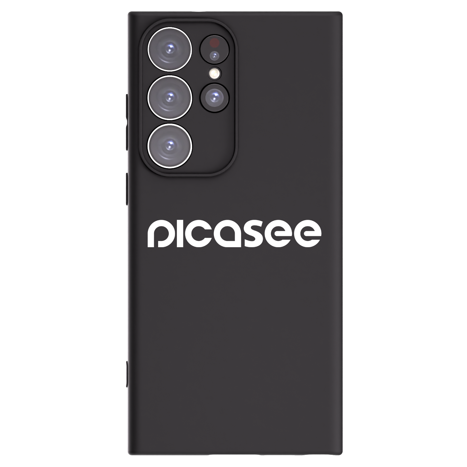 Picasee Samsung Galaxy S23 Ultra 5G Hülle - Schwarzes Silikon - Picasee - new logo - white