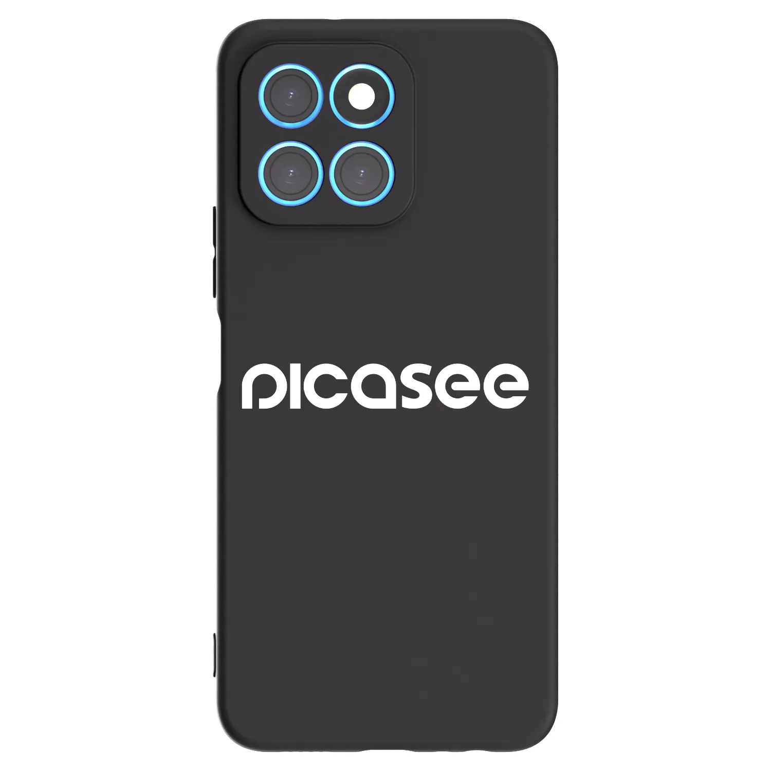 Picasee Honor X8 5G Hülle - Schwarzes Silikon - Picasee - new logo - white