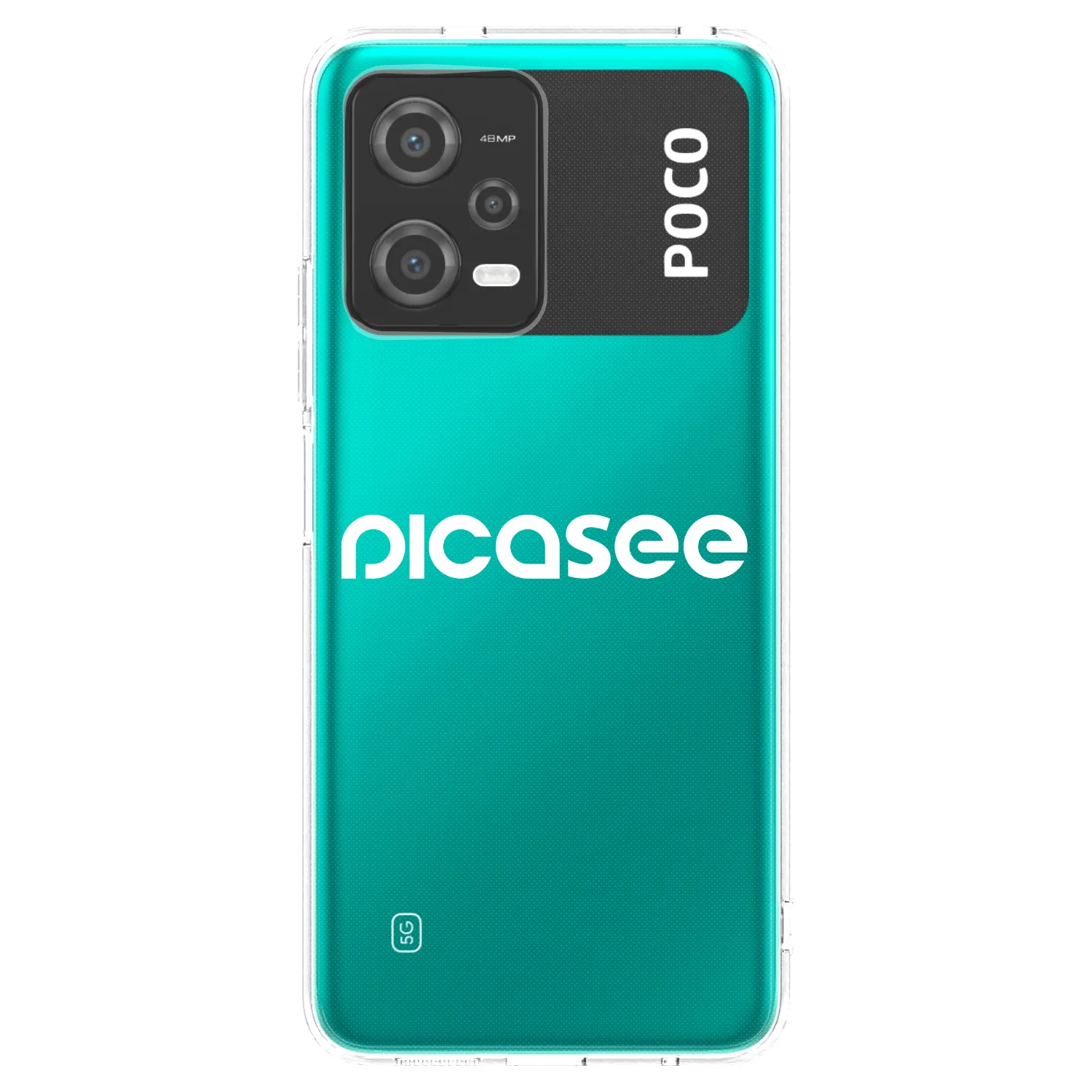 Picasee Xiaomi Poco X5 Hülle - Transparentes Silikon - Picasee - new logo - white