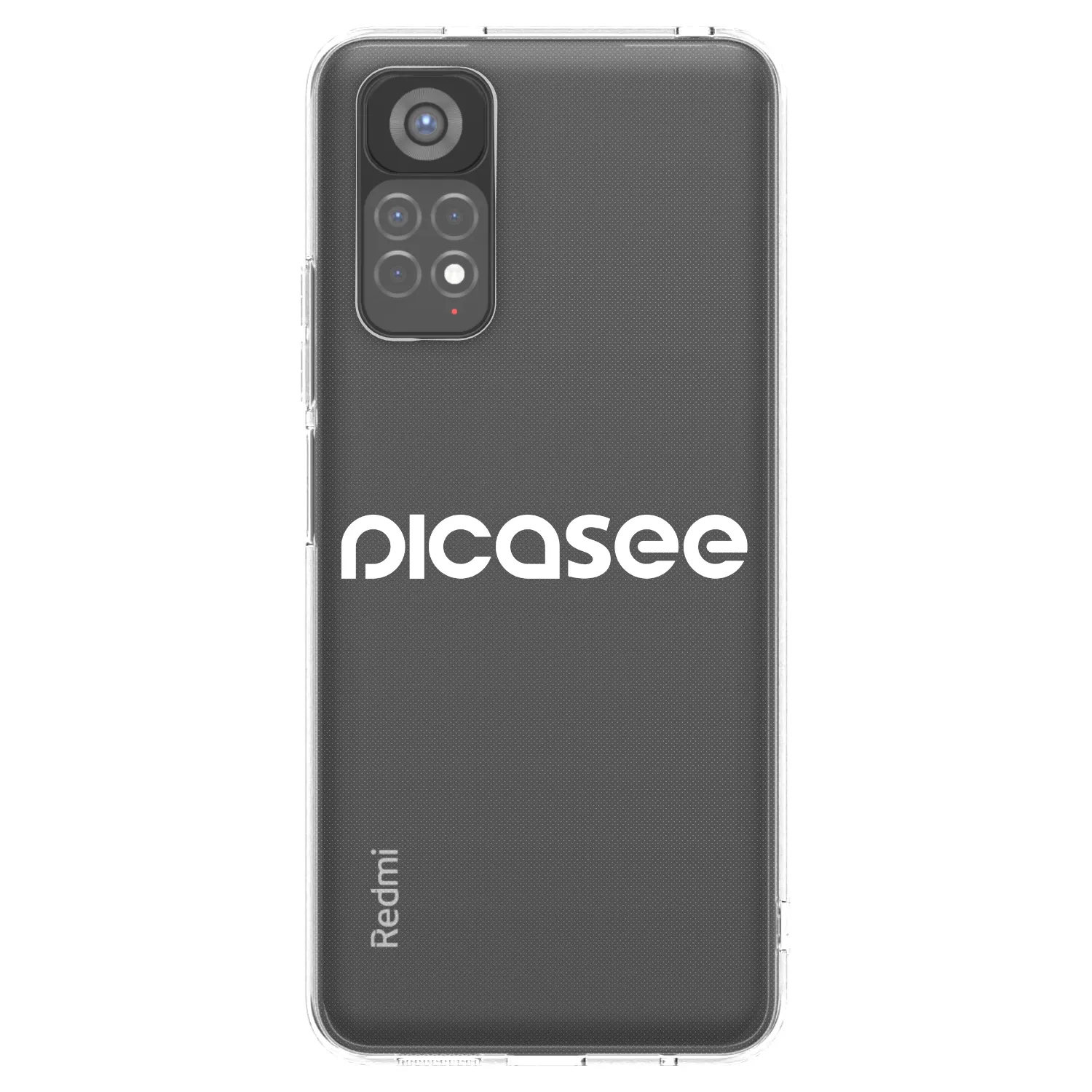 Picasee Xiaomi Redmi Note 11S 5G Hülle - Transparentes Silikon - Picasee - new logo - white