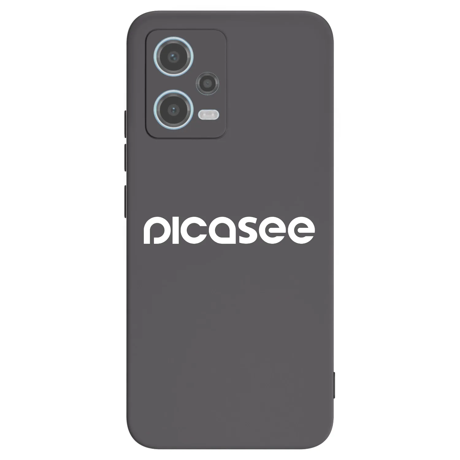 Picasee Xiaomi Redmi Note 12 5G Hülle - Schwarzes Silikon - Picasee - new logo - white