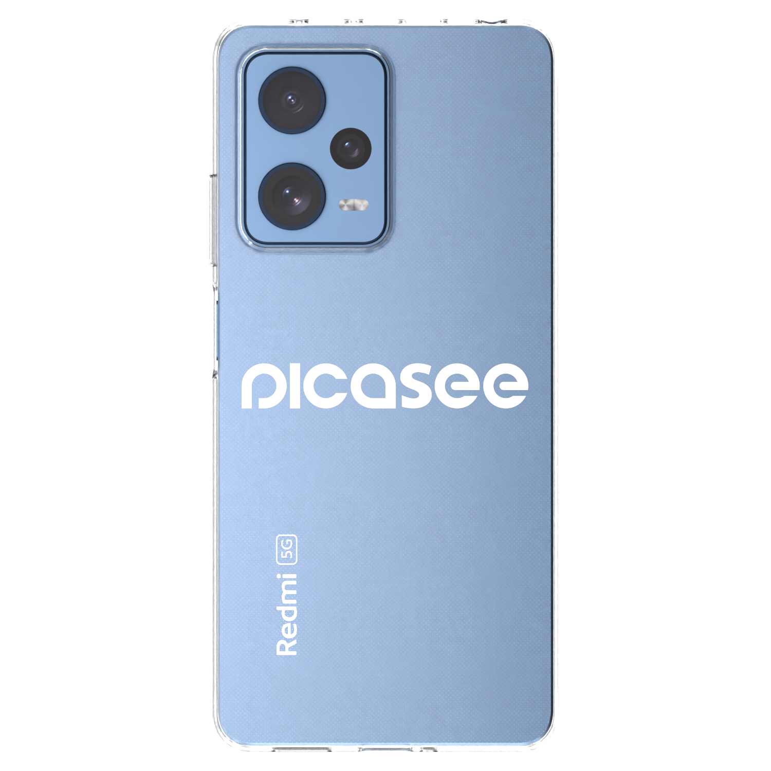 Picasee Xiaomi Redmi Note 12 Pro 5G Hülle - Transparentes Silikon - Picasee - new logo - white