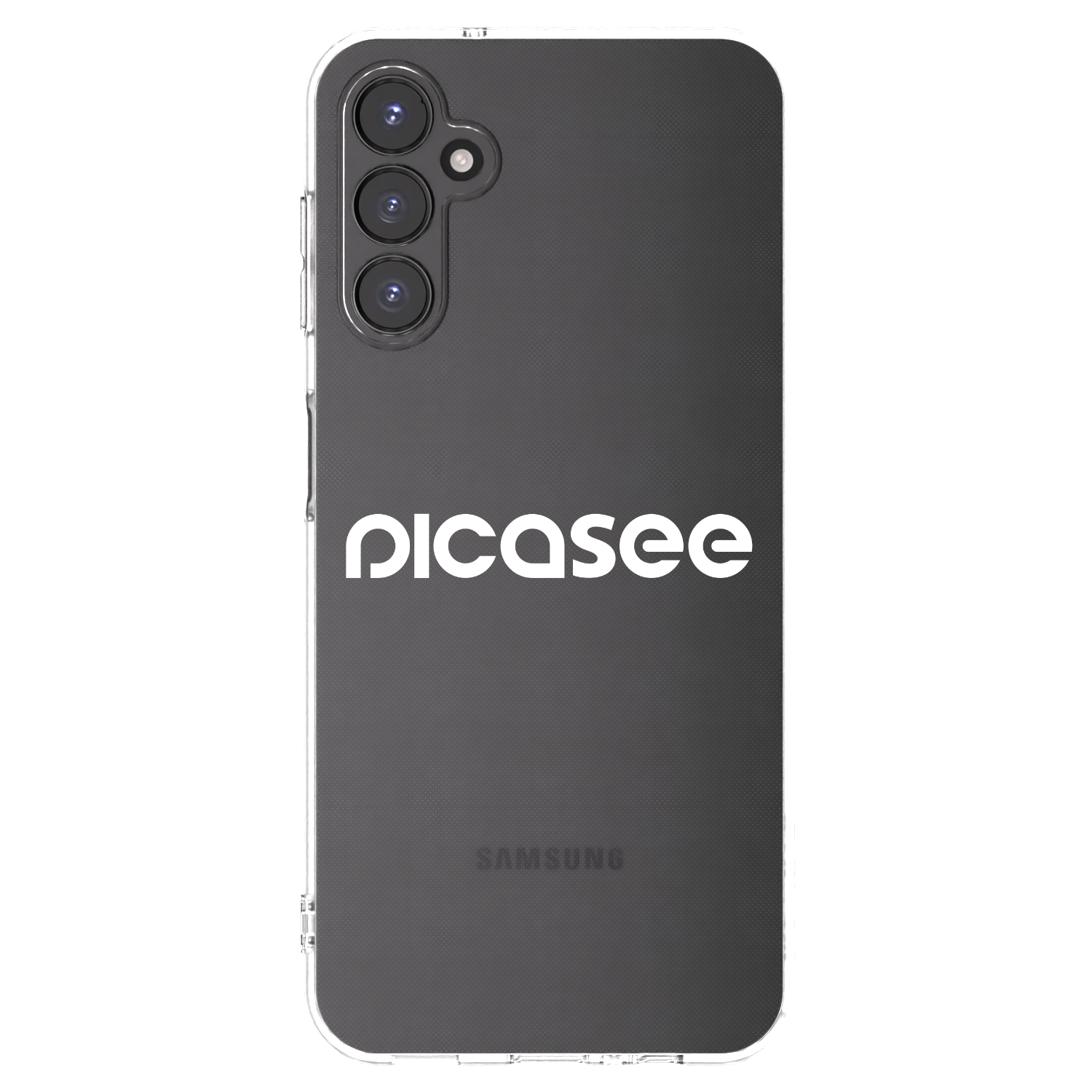 Picasee Samsung Galaxy A14 4G A145R Hülle - Transparentes Silikon - Picasee - new logo - white
