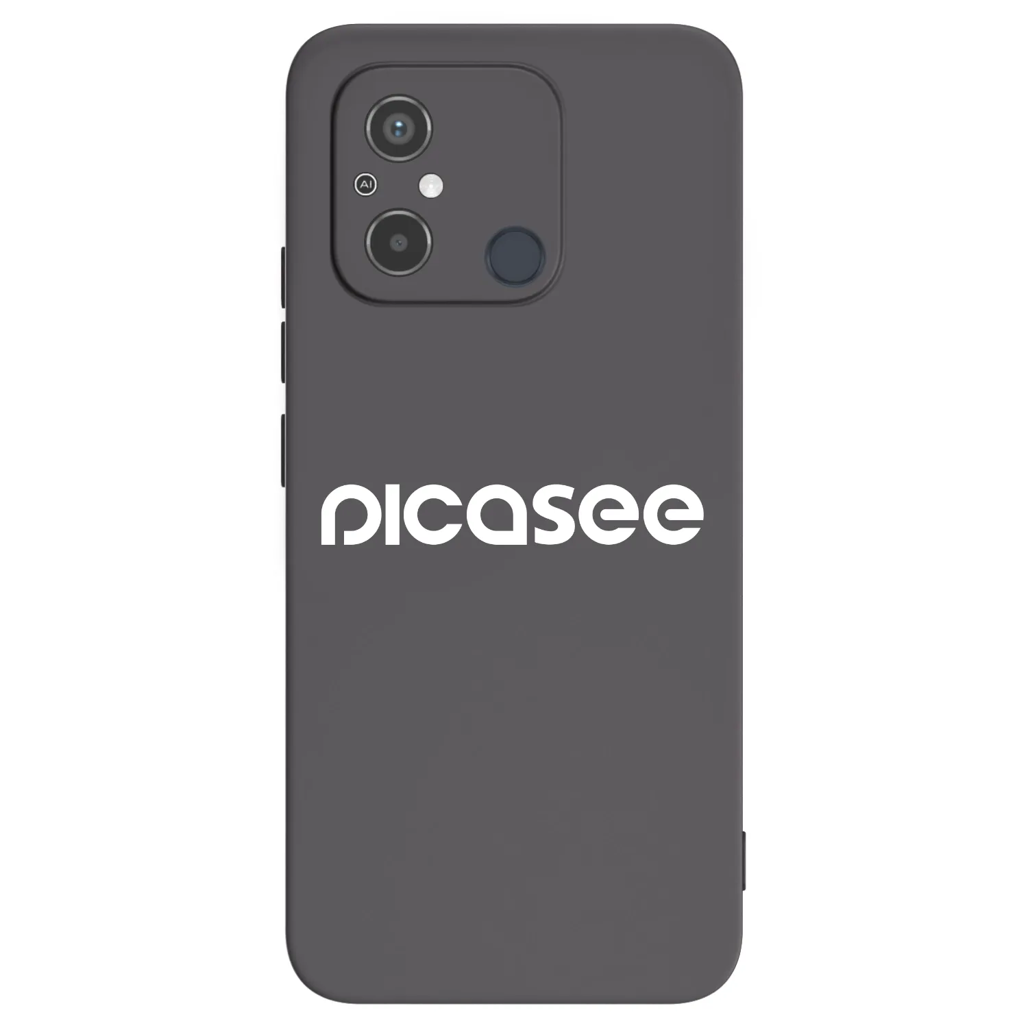 Picasee Xiaomi Redmi 12C Hülle - Schwarzes Silikon - Picasee - new logo - white