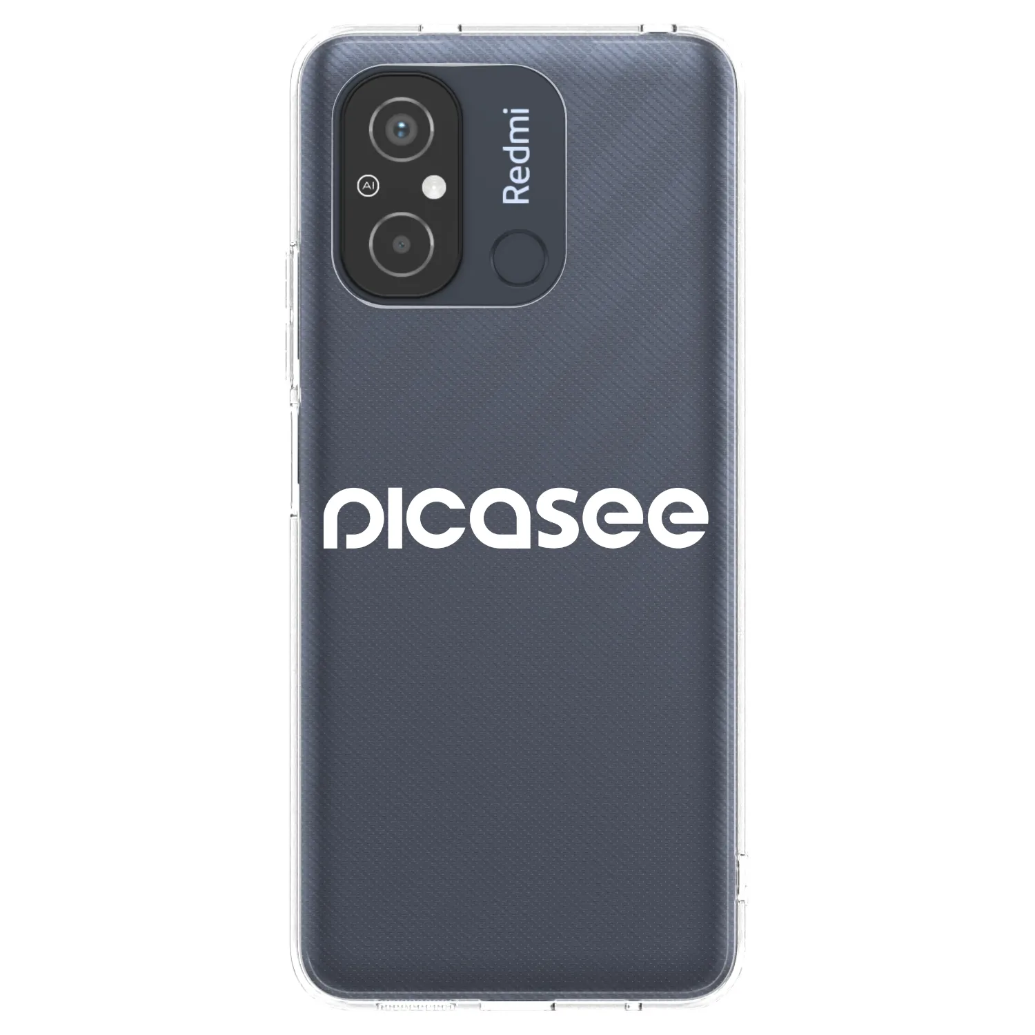 Picasee Xiaomi Redmi 12C Hülle - Transparentes Silikon - Picasee - new logo - white