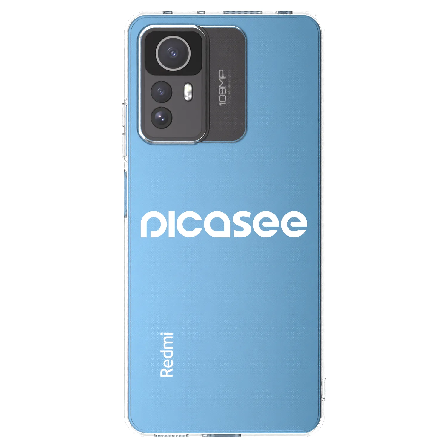 Picasee Xiaomi Redmi Note 12S Hülle - Transparentes Silikon - Picasee - new logo - white