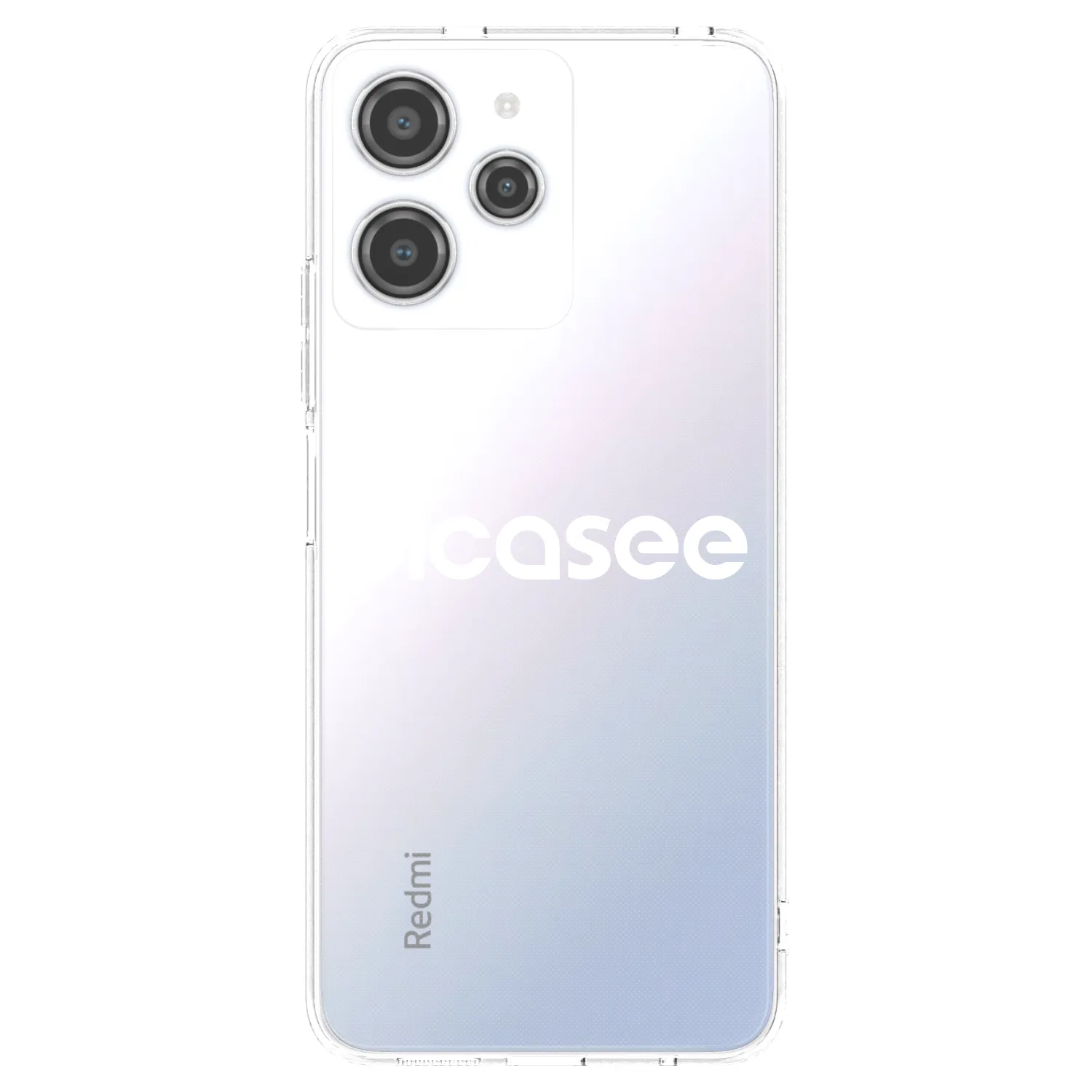Picasee Xiaomi Redmi 12 4G Hülle - Transparentes Silikon - Picasee - new logo - white