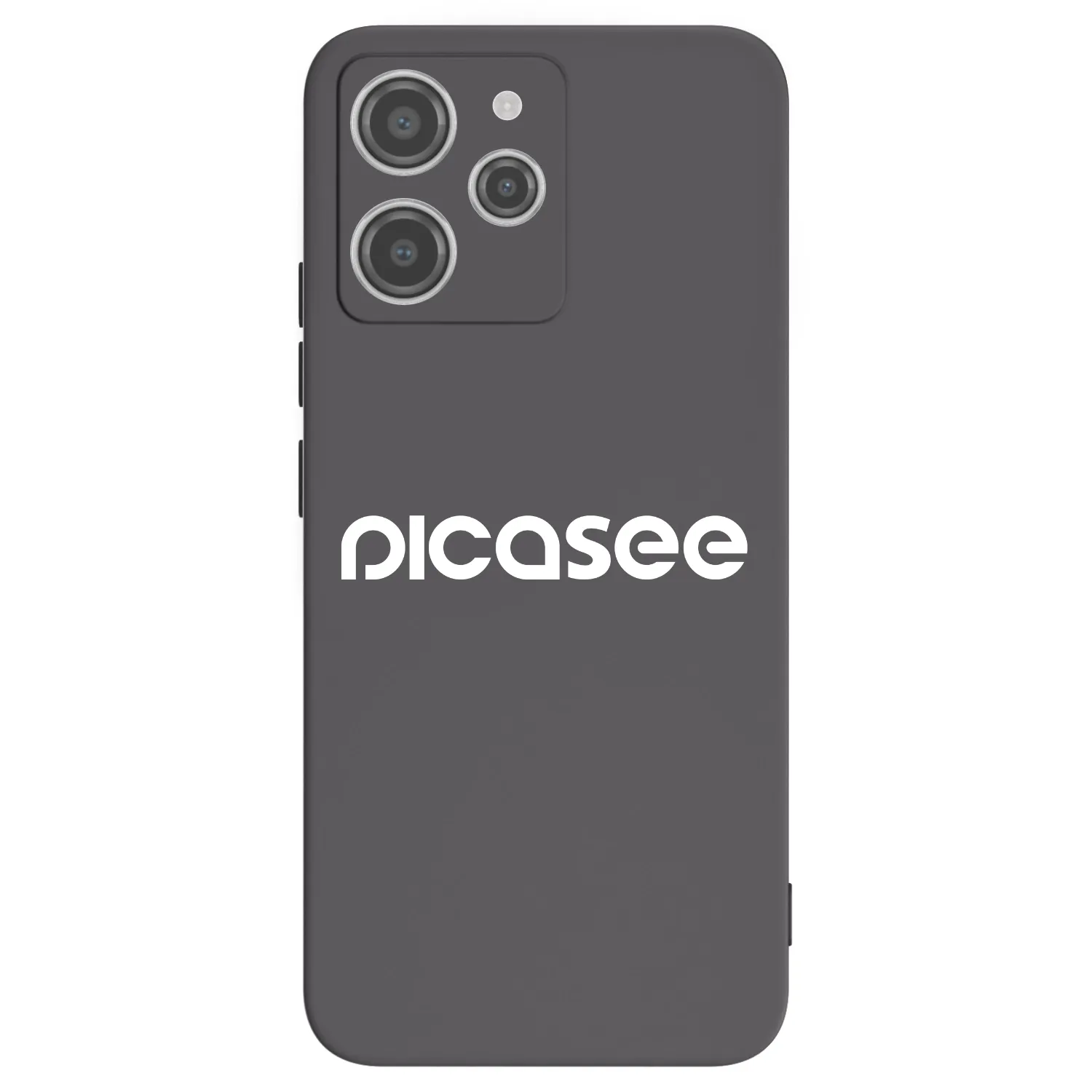 Picasee Xiaomi Redmi 12 4G Hülle - Schwarzes Silikon - Picasee - new logo - white