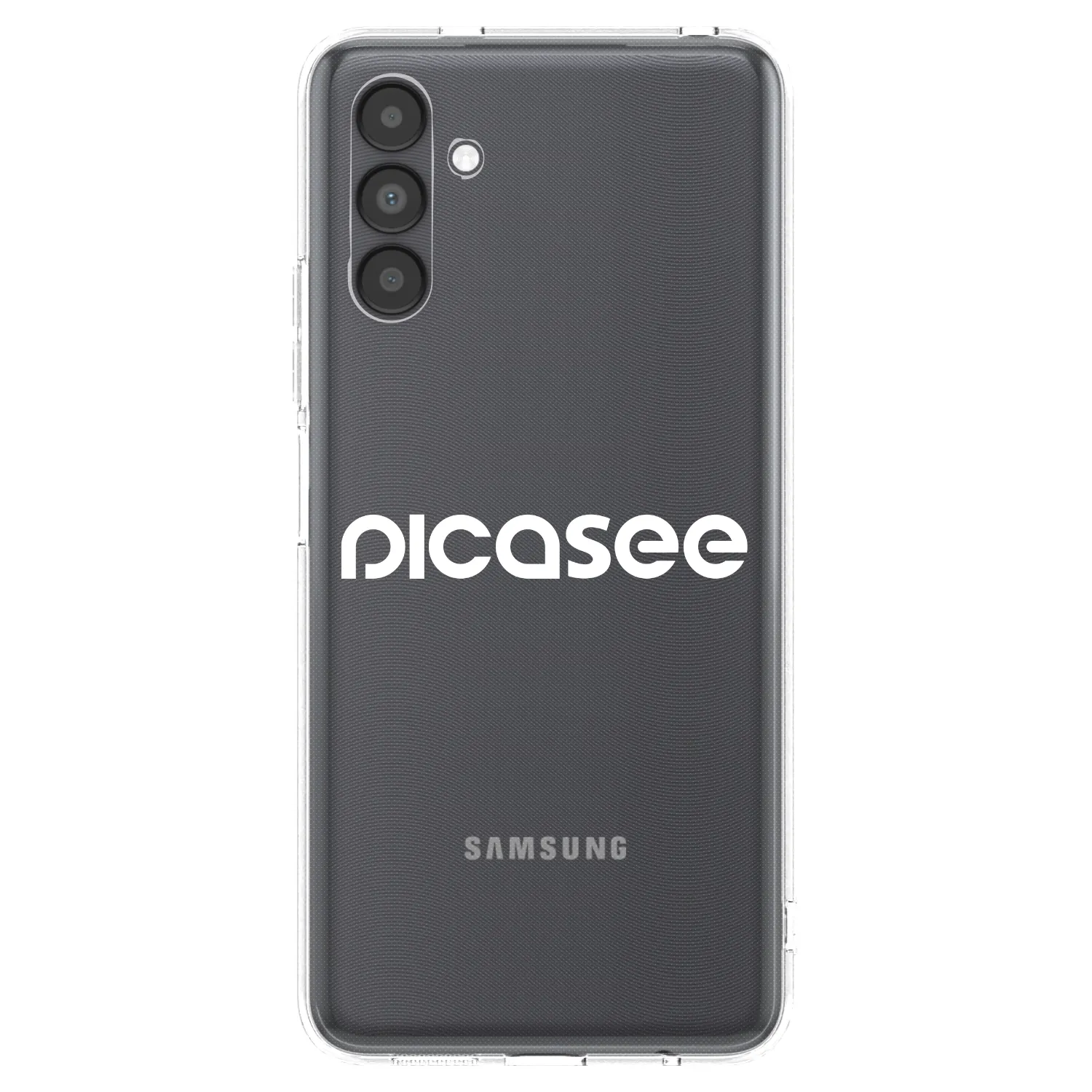 Picasee Samsung Galaxy A04s A047F Hülle - Transparentes Silikon - Picasee - new logo - white