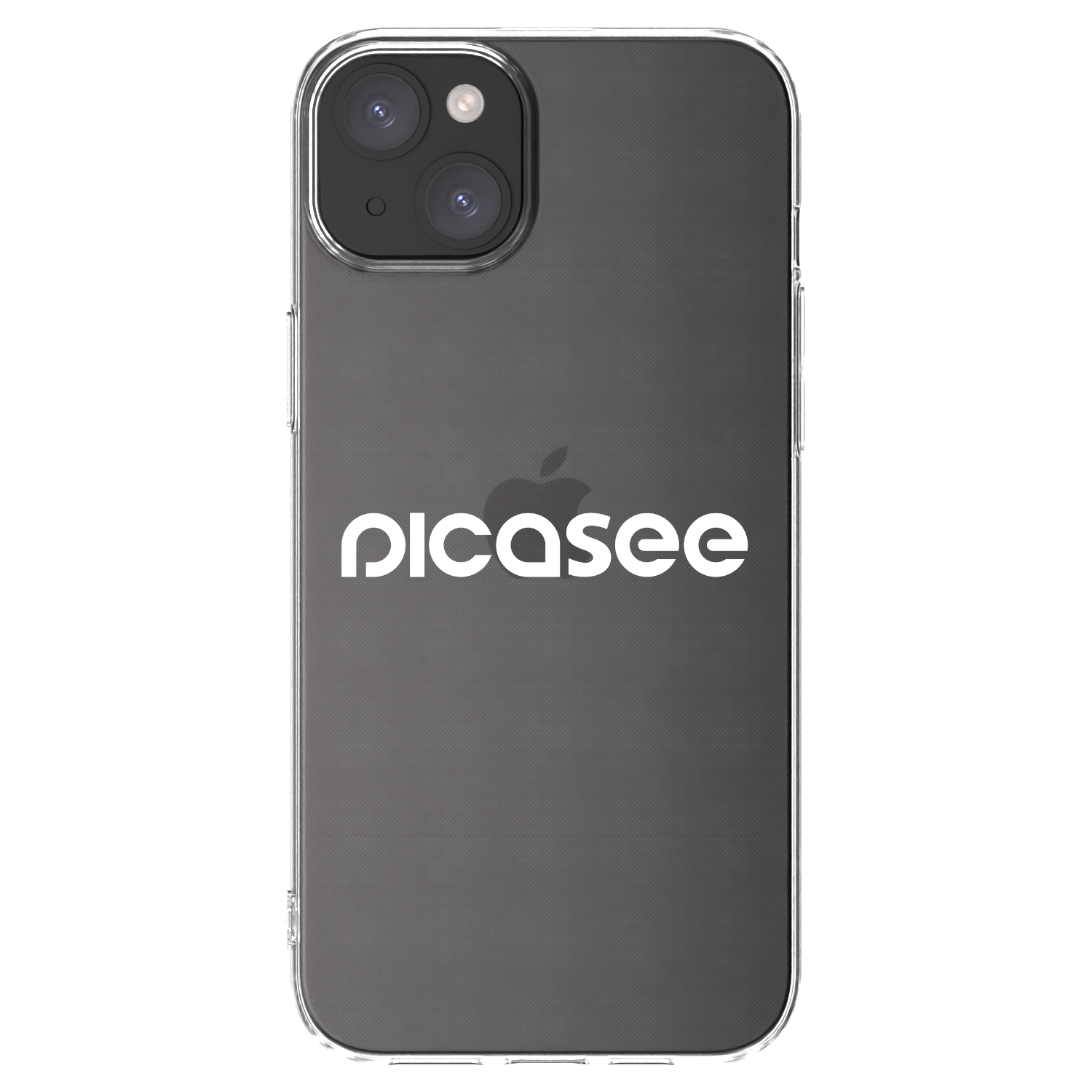 Picasee Apple iPhone 15 Plus Hülle - Transparentes Silikon - Picasee - new logo - white