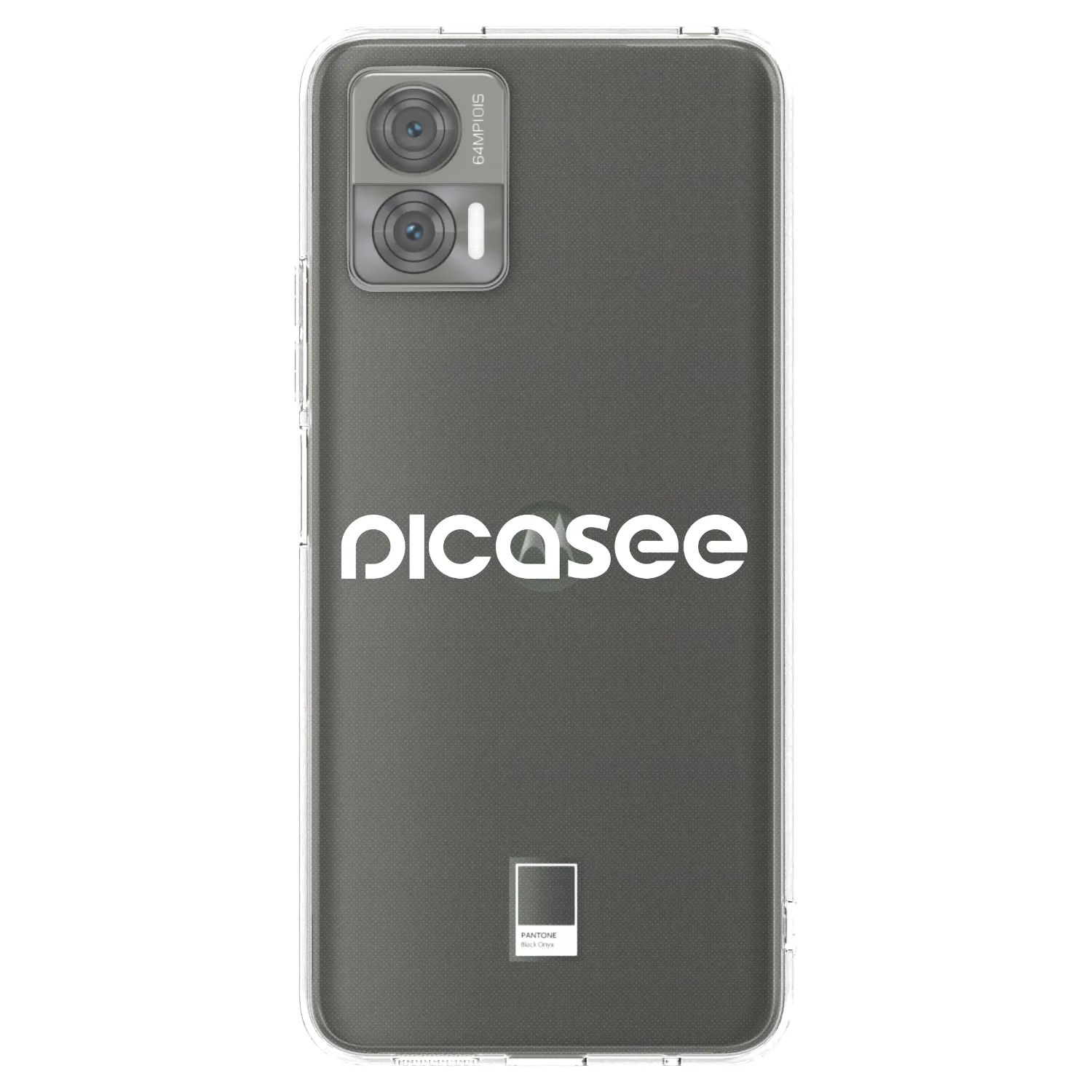 Picasee Motorola Edge 30 Neo Hülle - Transparentes Silikon - Picasee - new logo - white