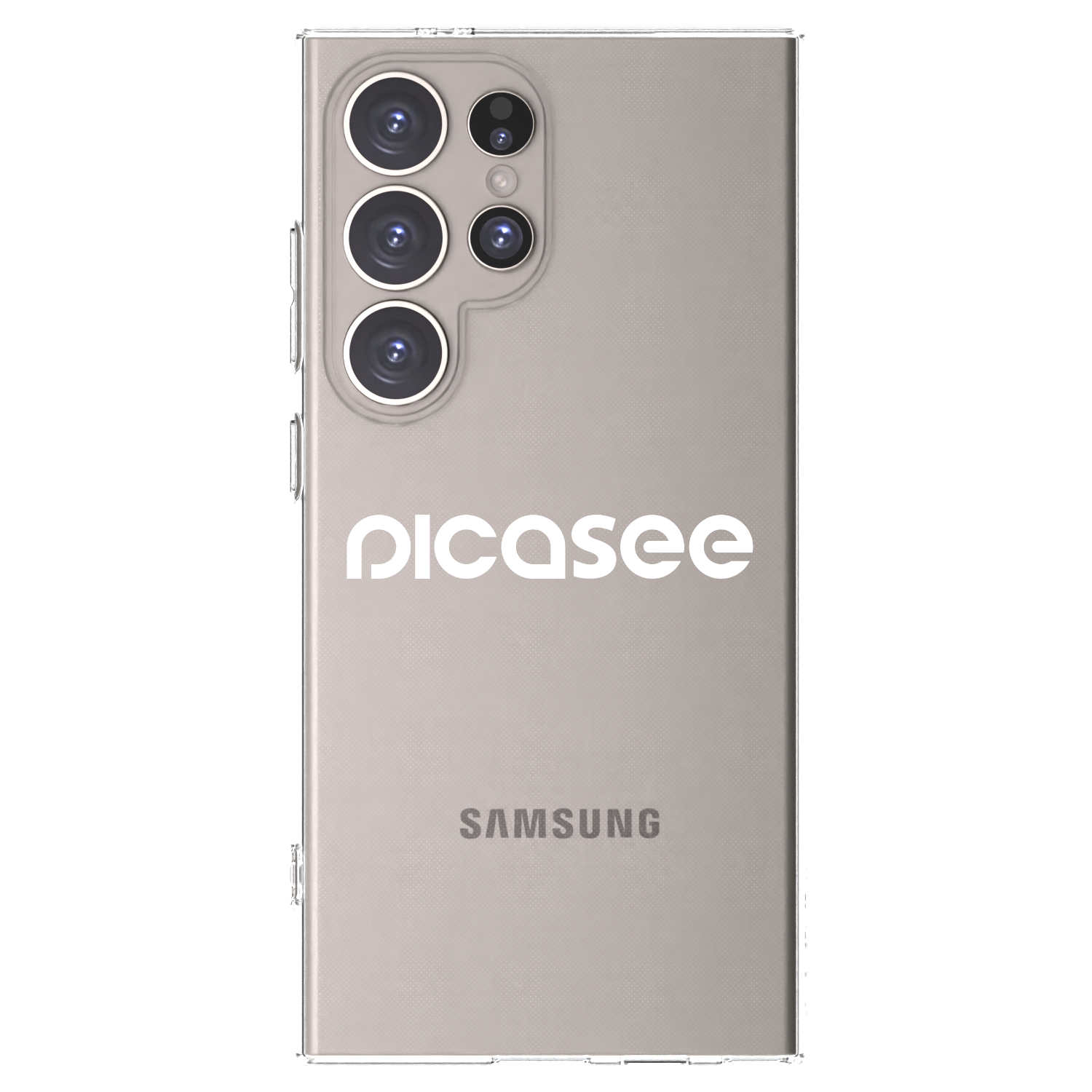 Picasee Samsung Galaxy S24 Ultra S928B 5G Hülle - Transparentes Silikon - Picasee - new logo - white