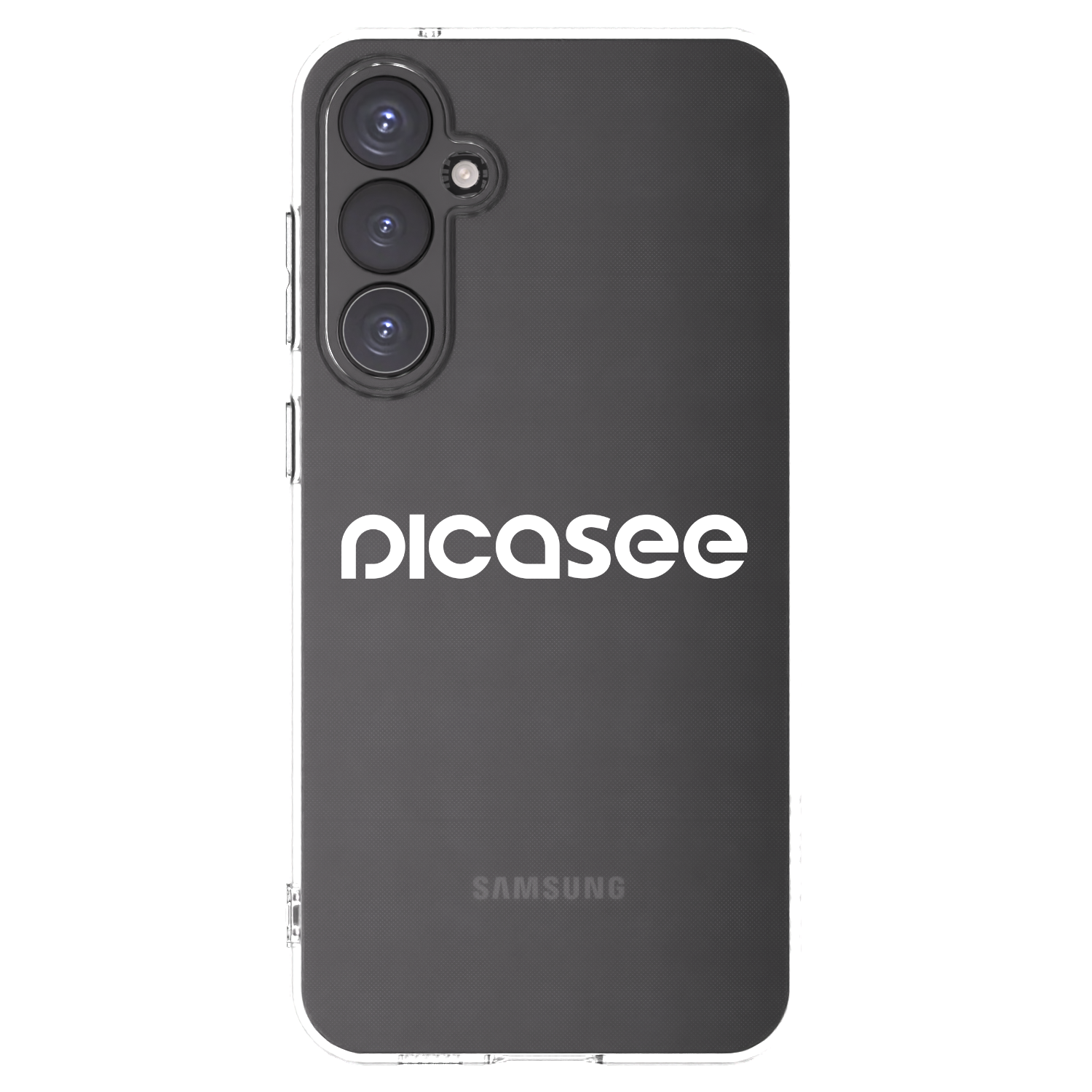 Picasee Samsung Galaxy S23 FE S711B Hülle - Transparentes Silikon - Picasee - new logo - white
