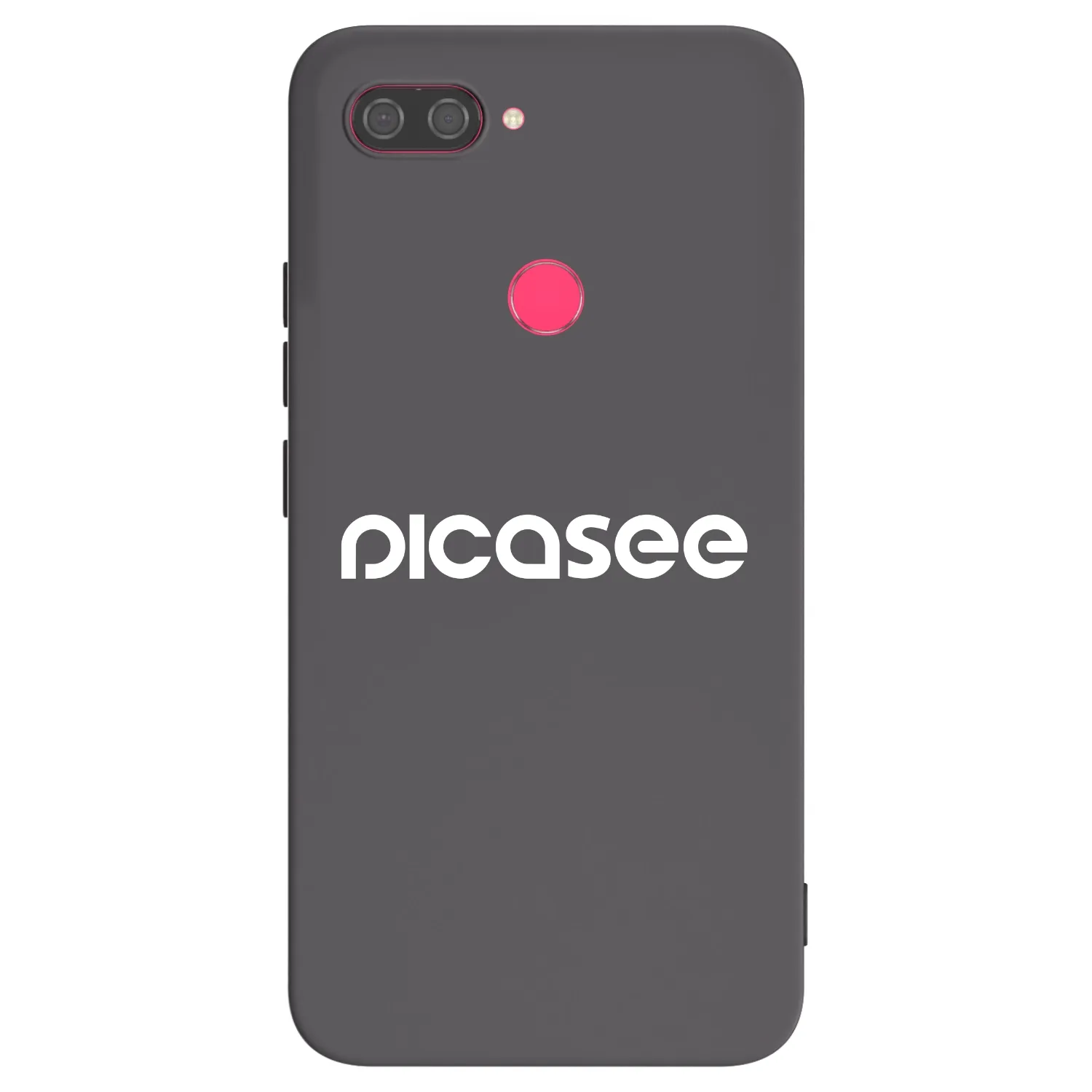 Picasee Xiaomi Mi 8 Lite Hülle - Schwarzes Silikon - Picasee - new logo - white