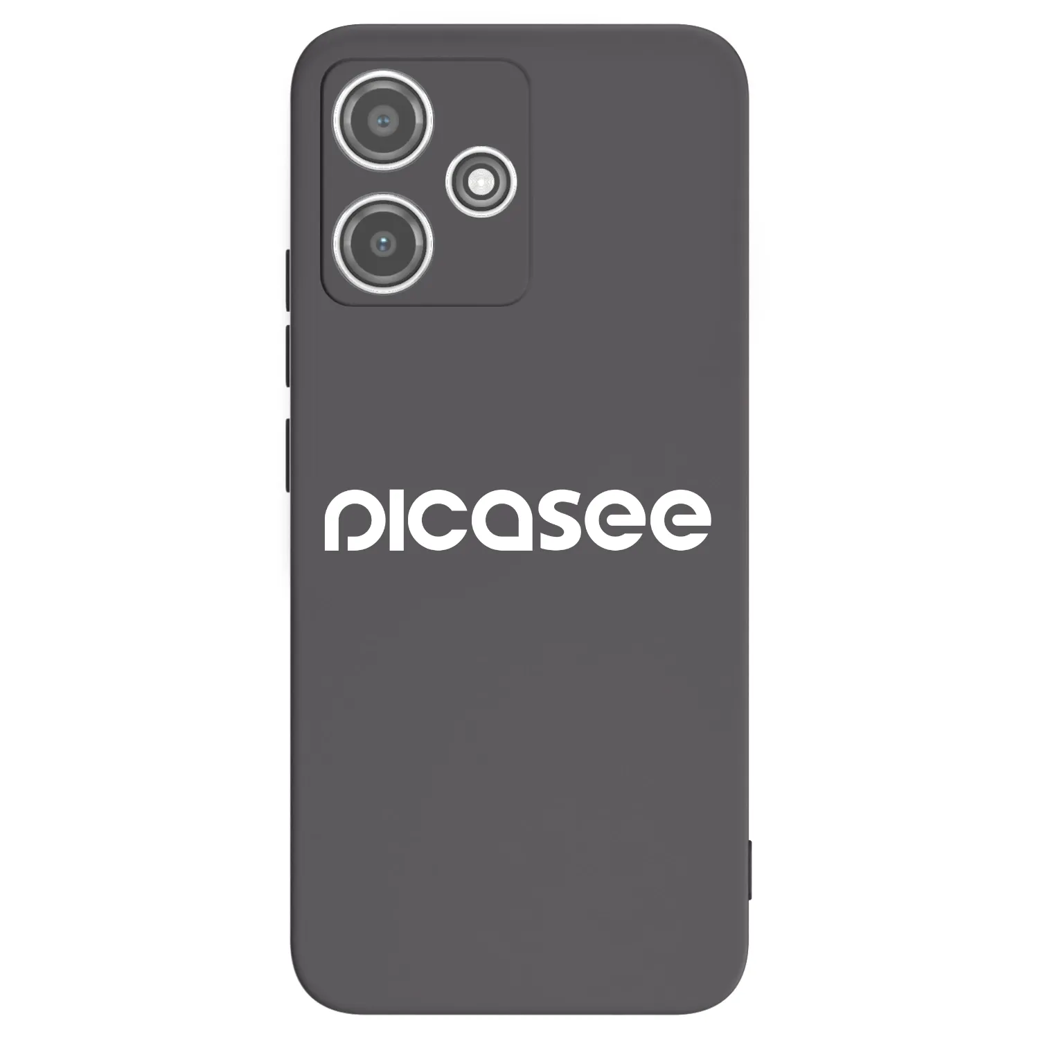 Picasee Xiaomi Redmi 12 5G Hülle - Schwarzes Silikon - Picasee - new logo - white