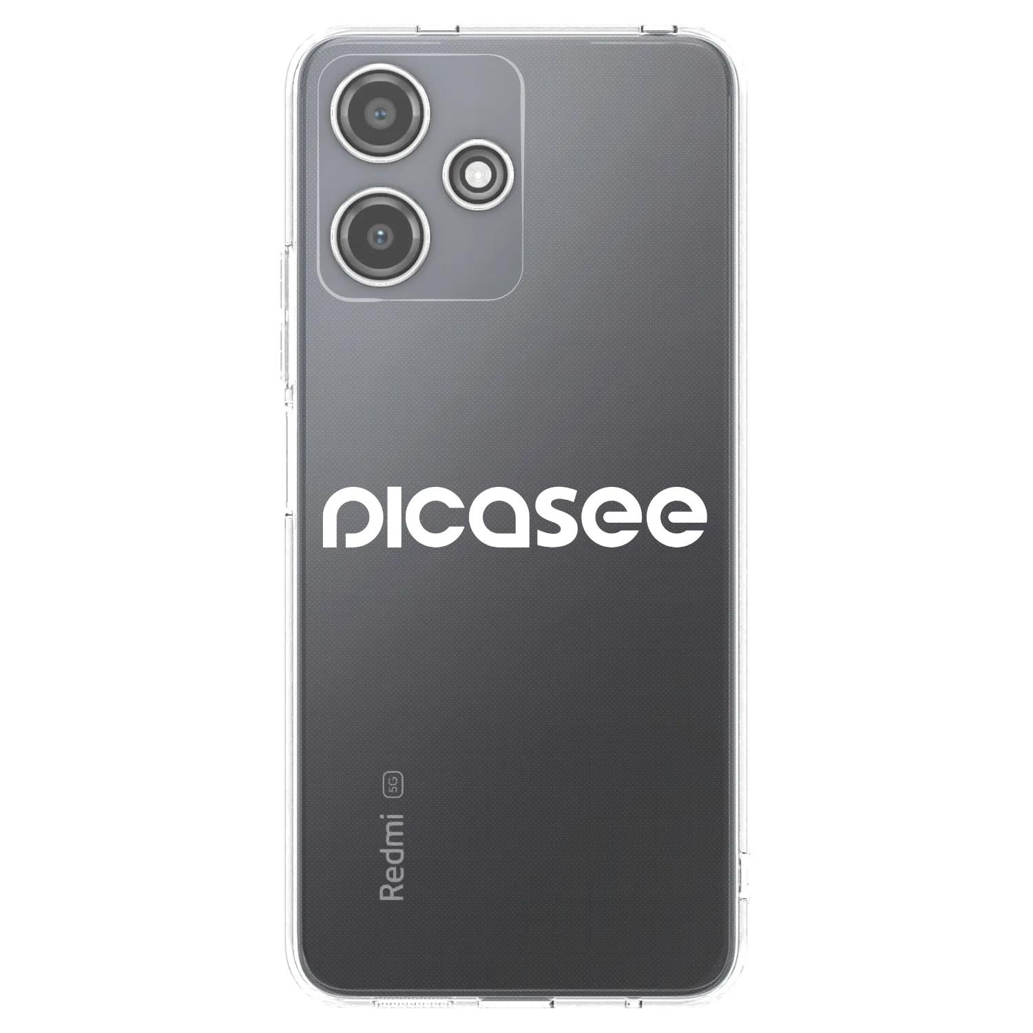 Picasee Xiaomi Redmi 12 5G Hülle - Transparentes Silikon - Picasee - new logo - white