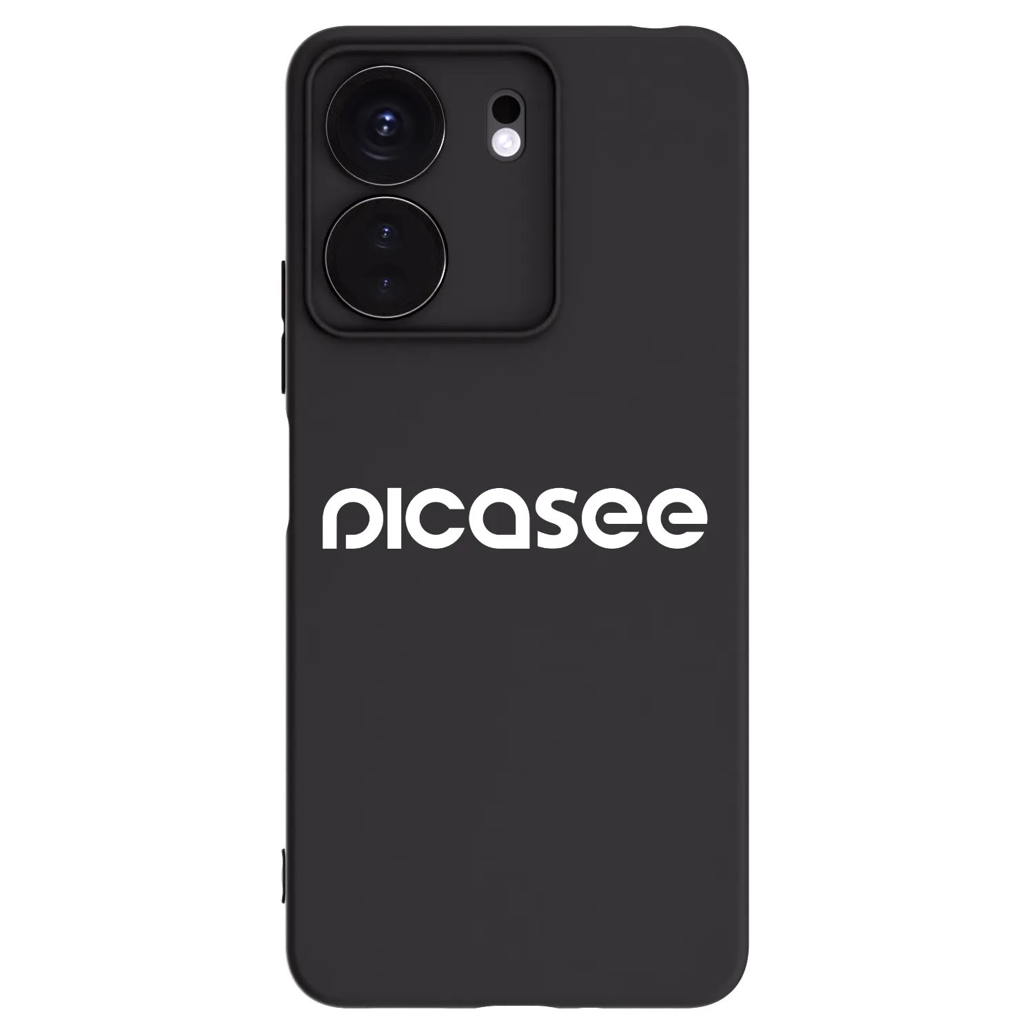 Picasee Xiaomi Redmi 13C 4G Hülle - Schwarzes Silikon - Picasee - new logo - white