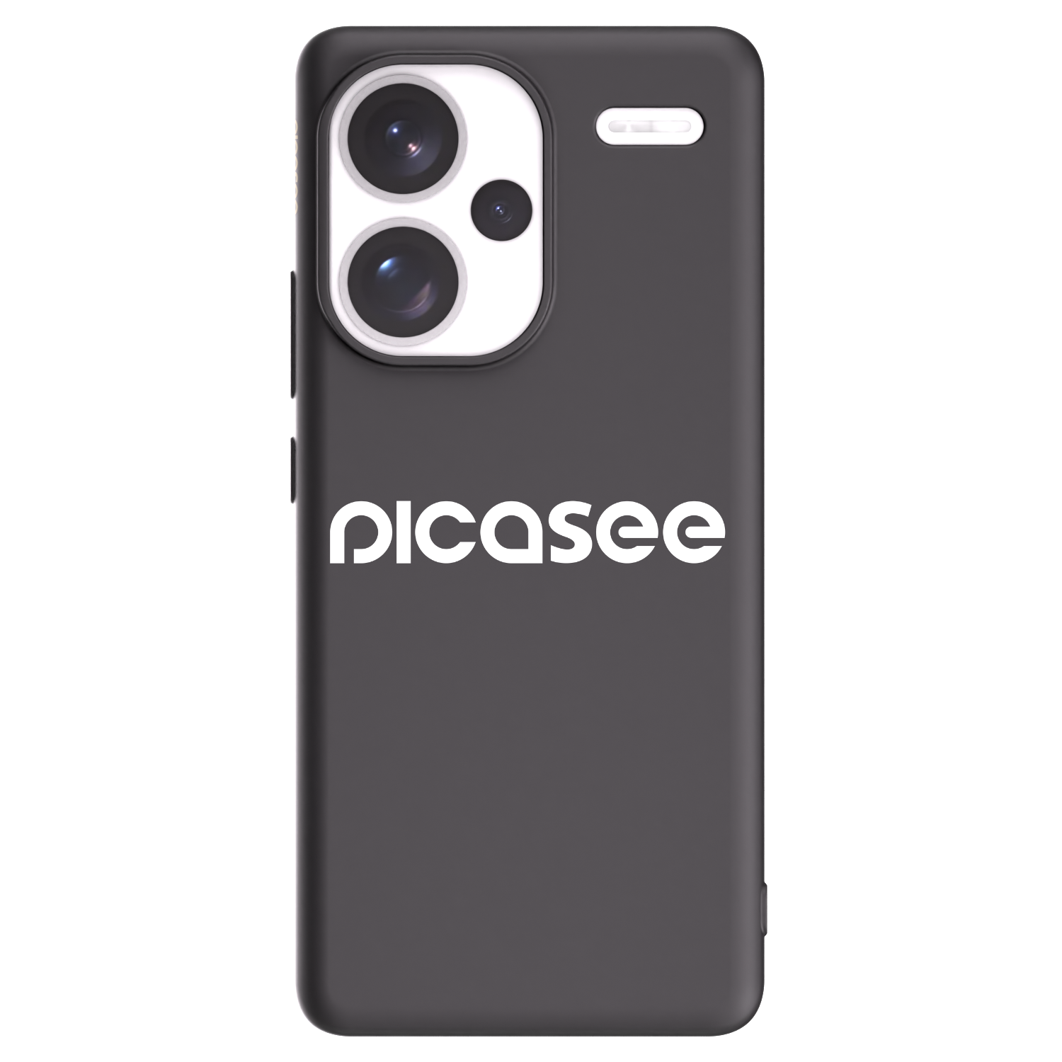 Picasee Xiaomi Redmi Note 13 Pro+ 5G Hülle - Schwarzes Silikon - Picasee - new logo - white