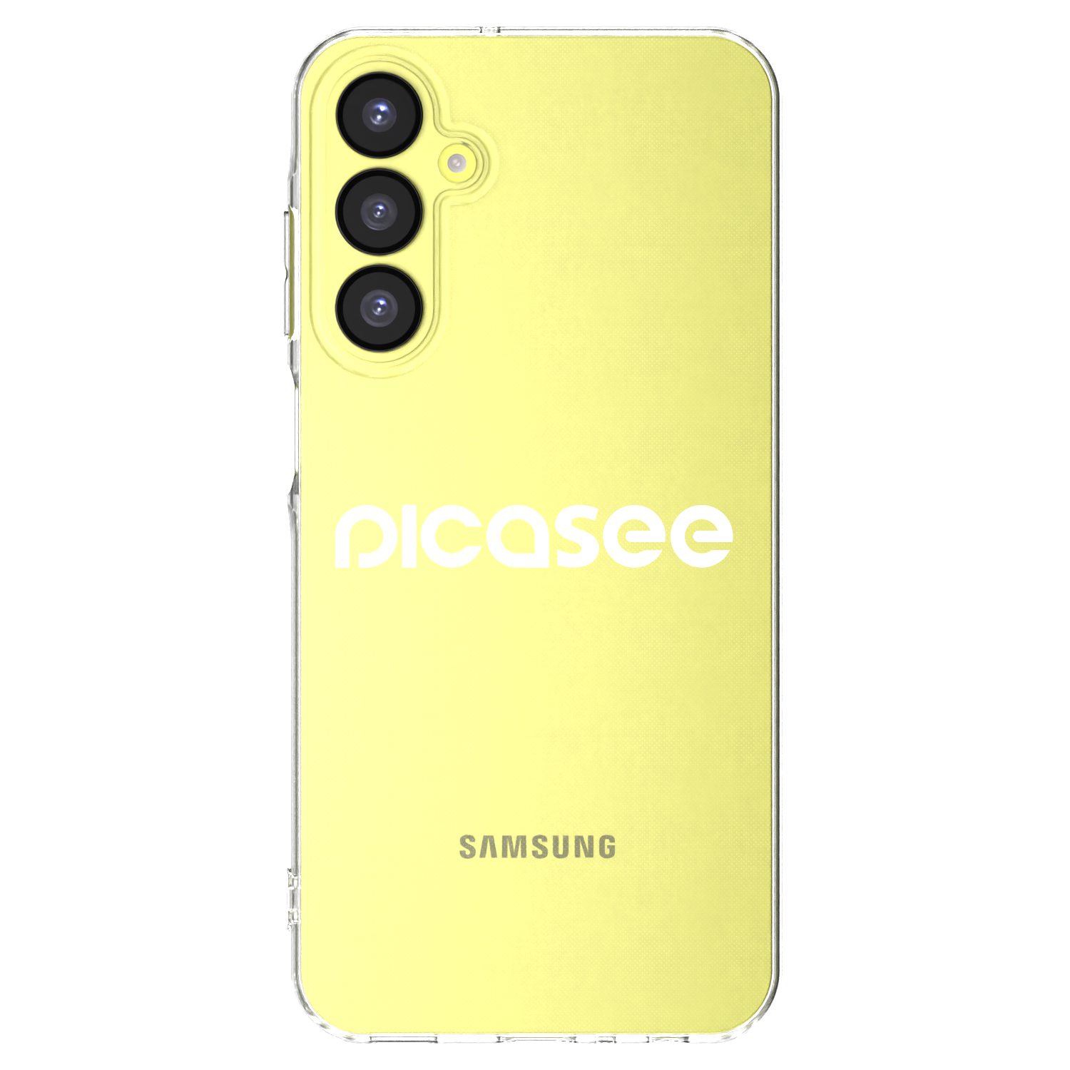 Picasee Samsung Galaxy A25 A256B 5G Hülle - Transparentes Silikon - Picasee - new logo - white