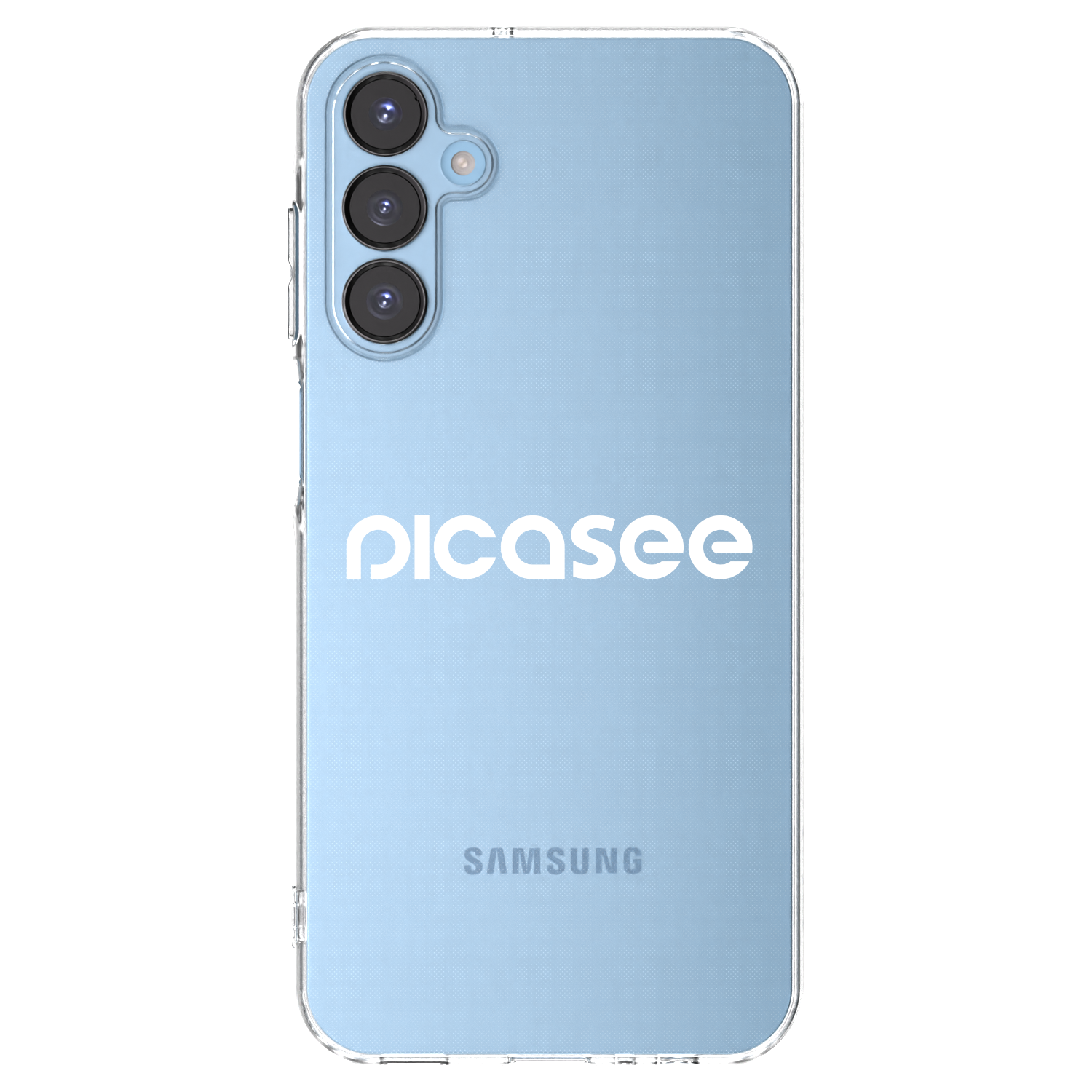 Picasee Samsung Galaxy A15 A156B 5G Hülle - Transparentes Silikon - Picasee - new logo - white