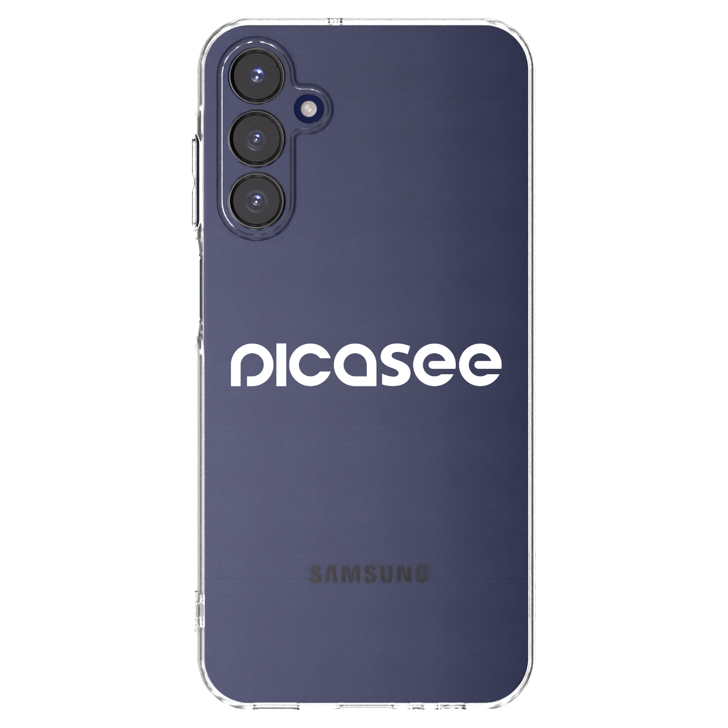 Picasee Samsung Galaxy A15 A155F 4G Hülle - Transparentes Silikon - Picasee - new logo - white