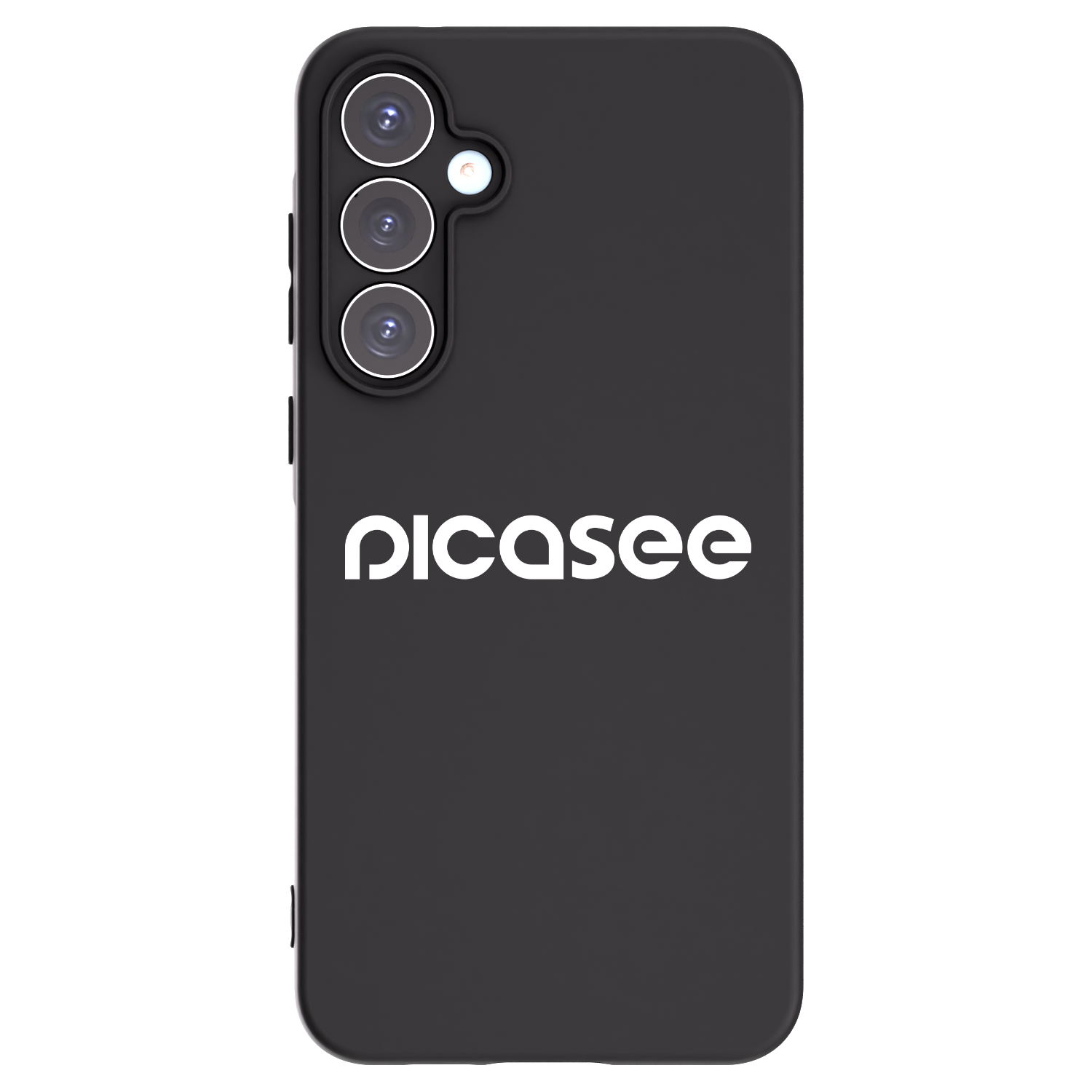 Picasee Samsung Galaxy A55 5G A556B Hülle - Schwarzes Silikon - Picasee - new logo - white
