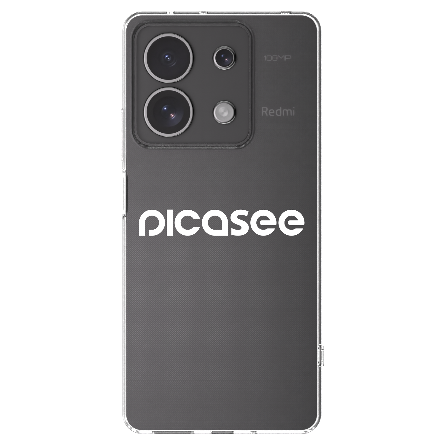 Picasee Xiaomi Redmi Note 13 4G Hülle - Transparentes Silikon - Picasee - new logo - white