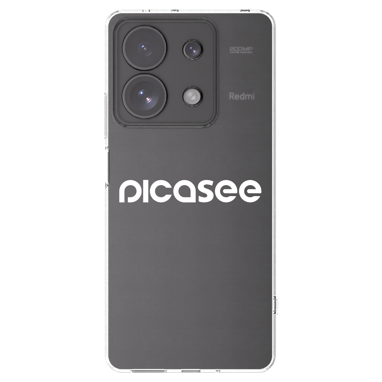 Picasee Xiaomi Redmi Note 13 Pro 4G Hülle - Transparentes Silikon - Picasee - new logo - white