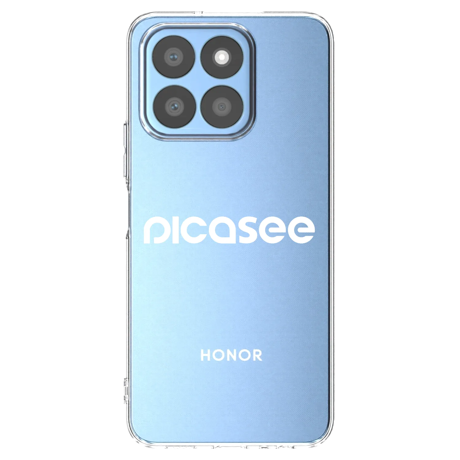 Picasee Honor X8b Hülle - Transparentes Silikon - Picasee - new logo - white
