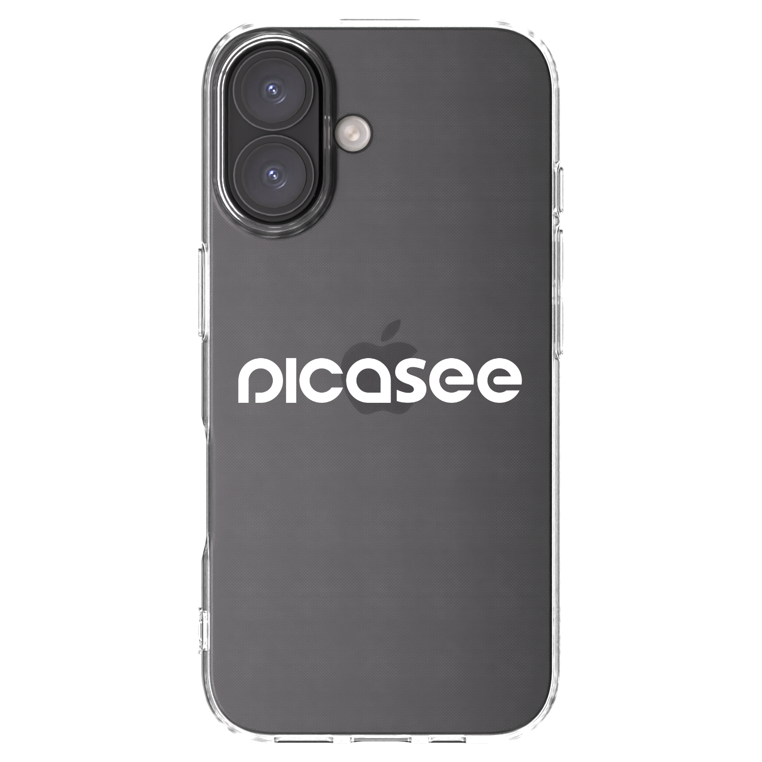 Picasee Apple iPhone 16 Hülle - Transparentes Silikon - Picasee - new logo - white