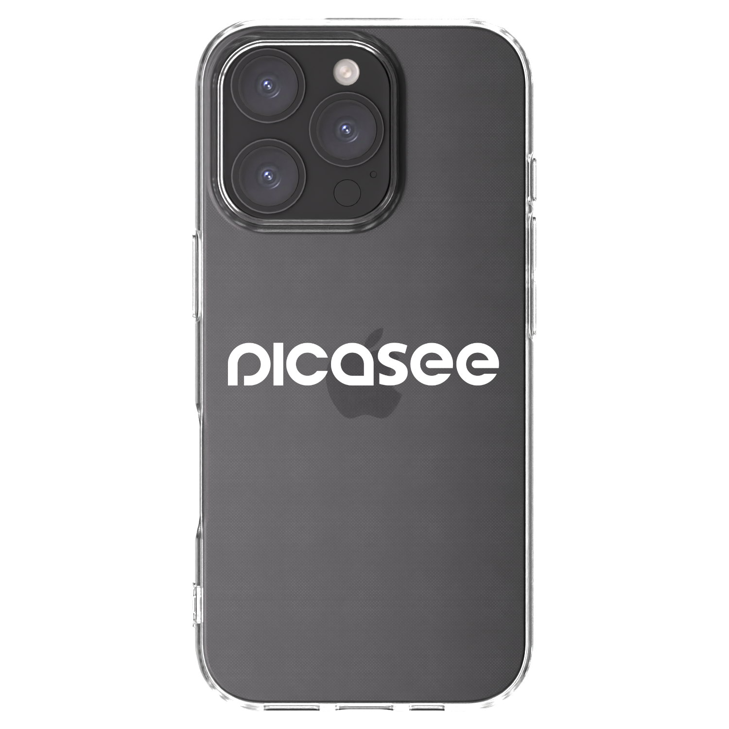 Picasee Apple iPhone 16 Pro Hülle - Transparentes Silikon - Picasee - new logo - white