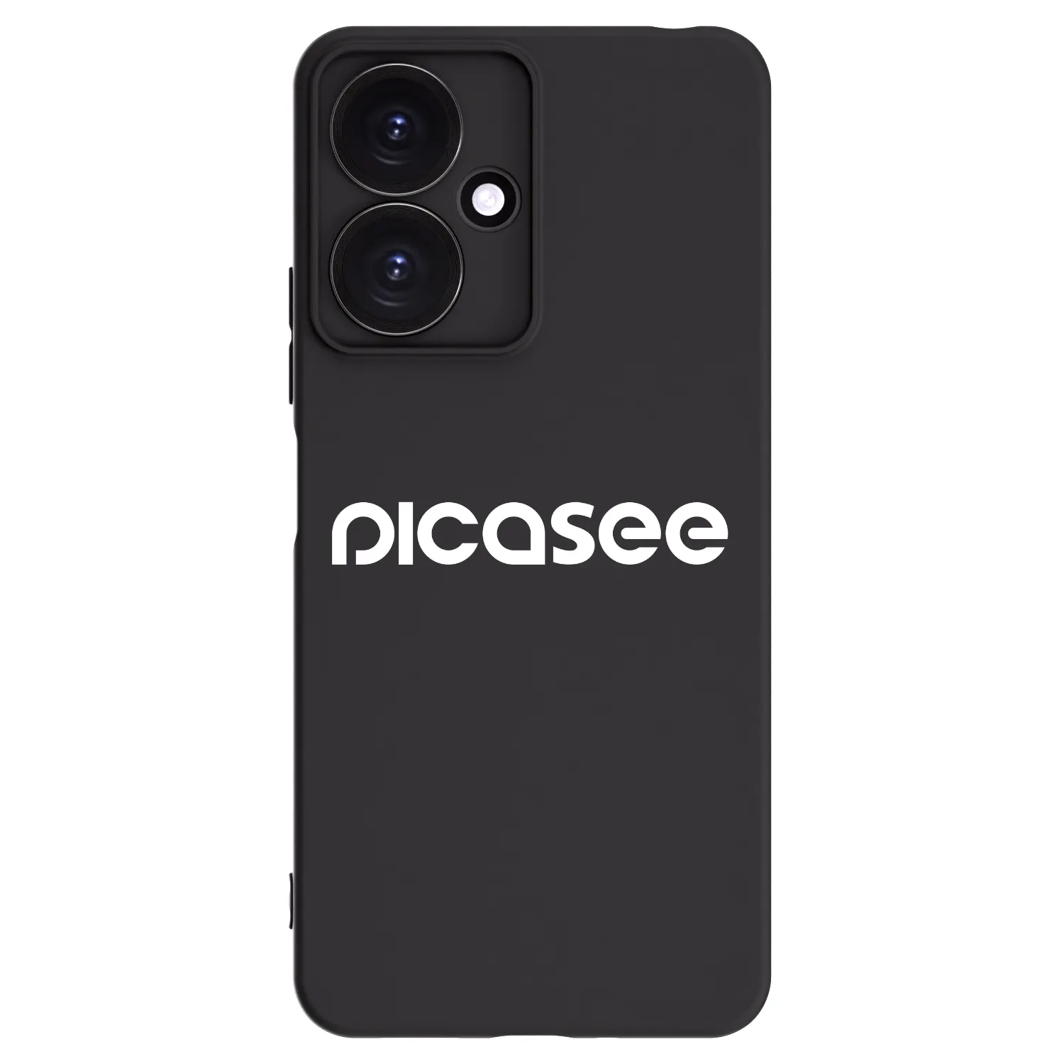 Picasee Xiaomi Redmi 13C 5G Hülle - Schwarzes Silikon - Picasee - new logo - white