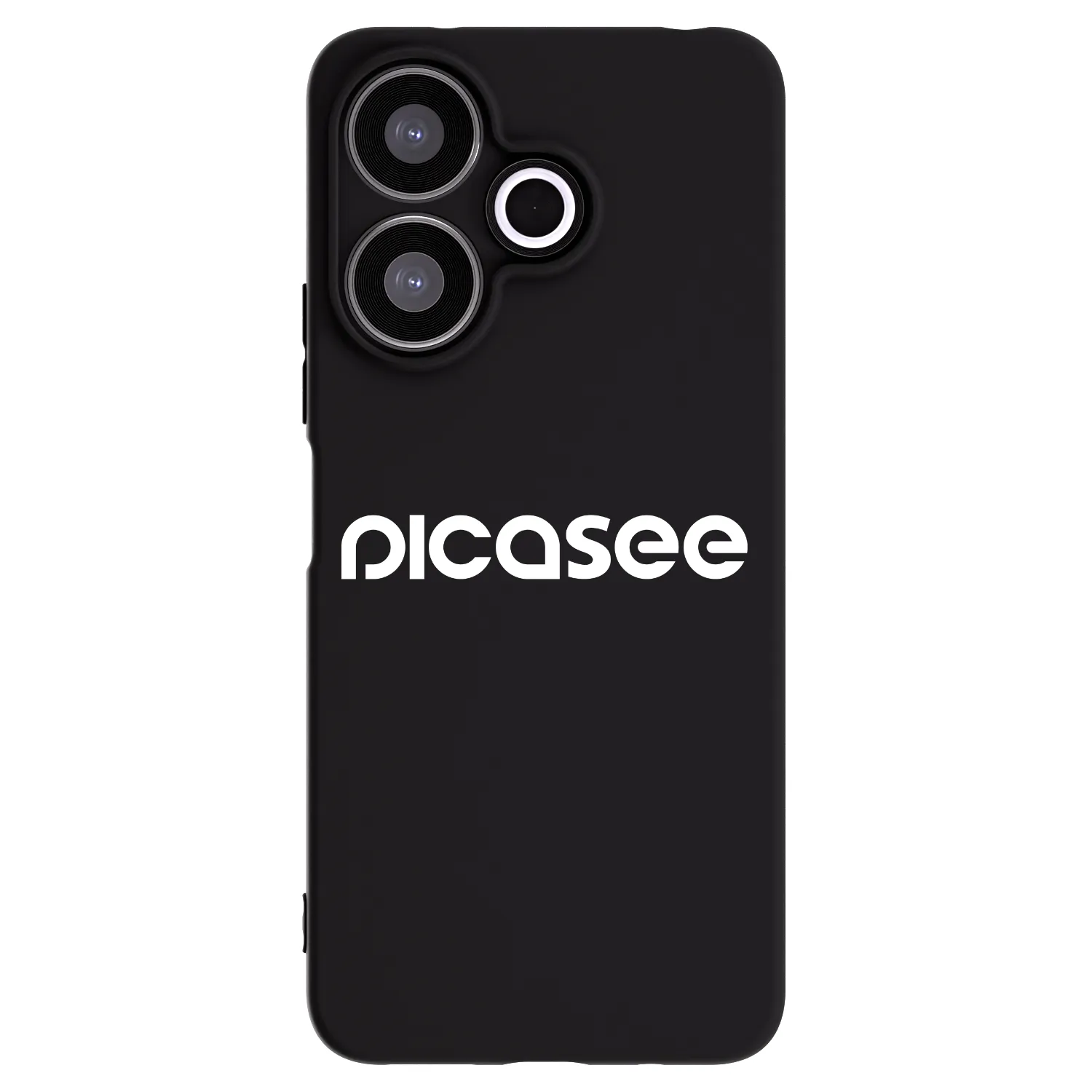 Picasee Xiaomi Redmi 13 4G Hülle - Schwarzes Silikon - Picasee - new logo - white