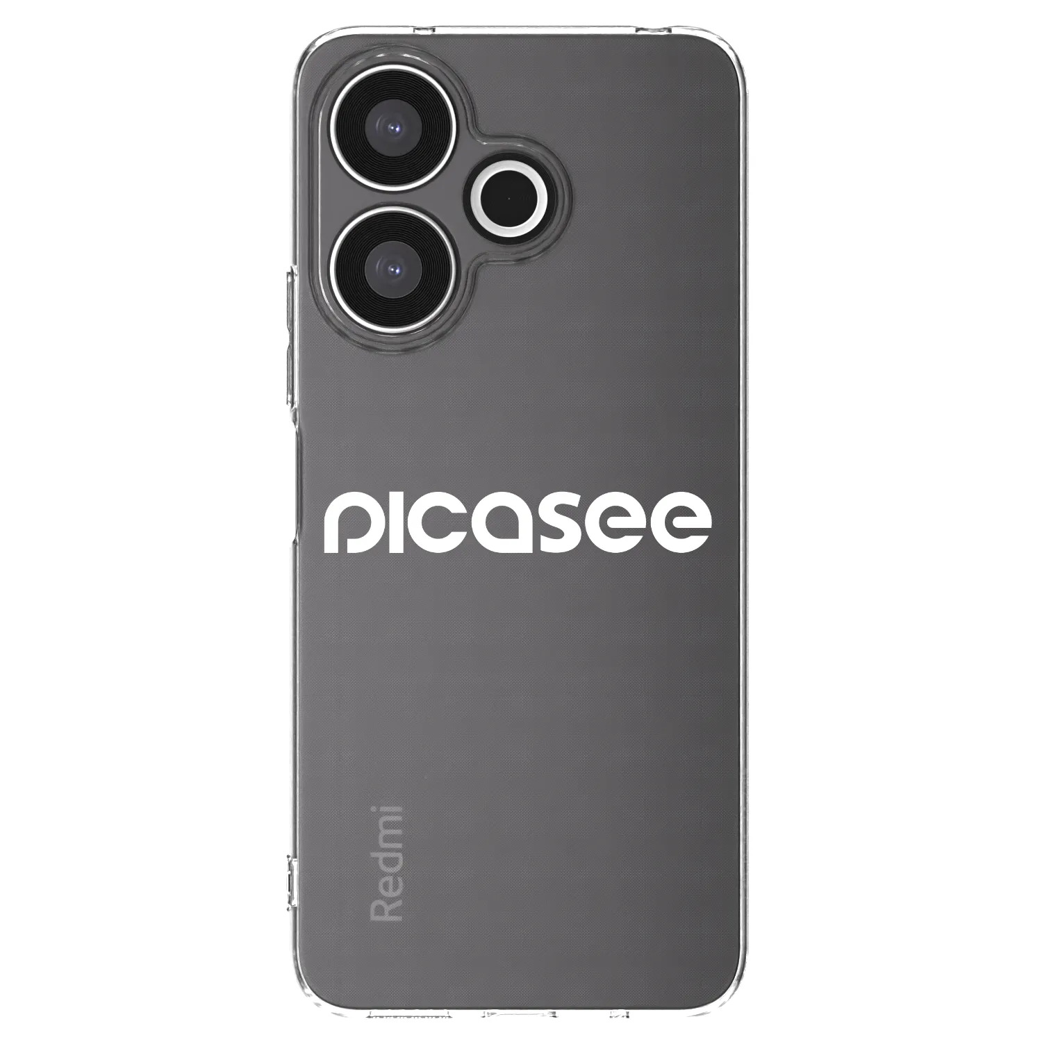 Picasee Xiaomi Redmi 13 4G Hülle - Transparentes Silikon - Picasee - new logo - white