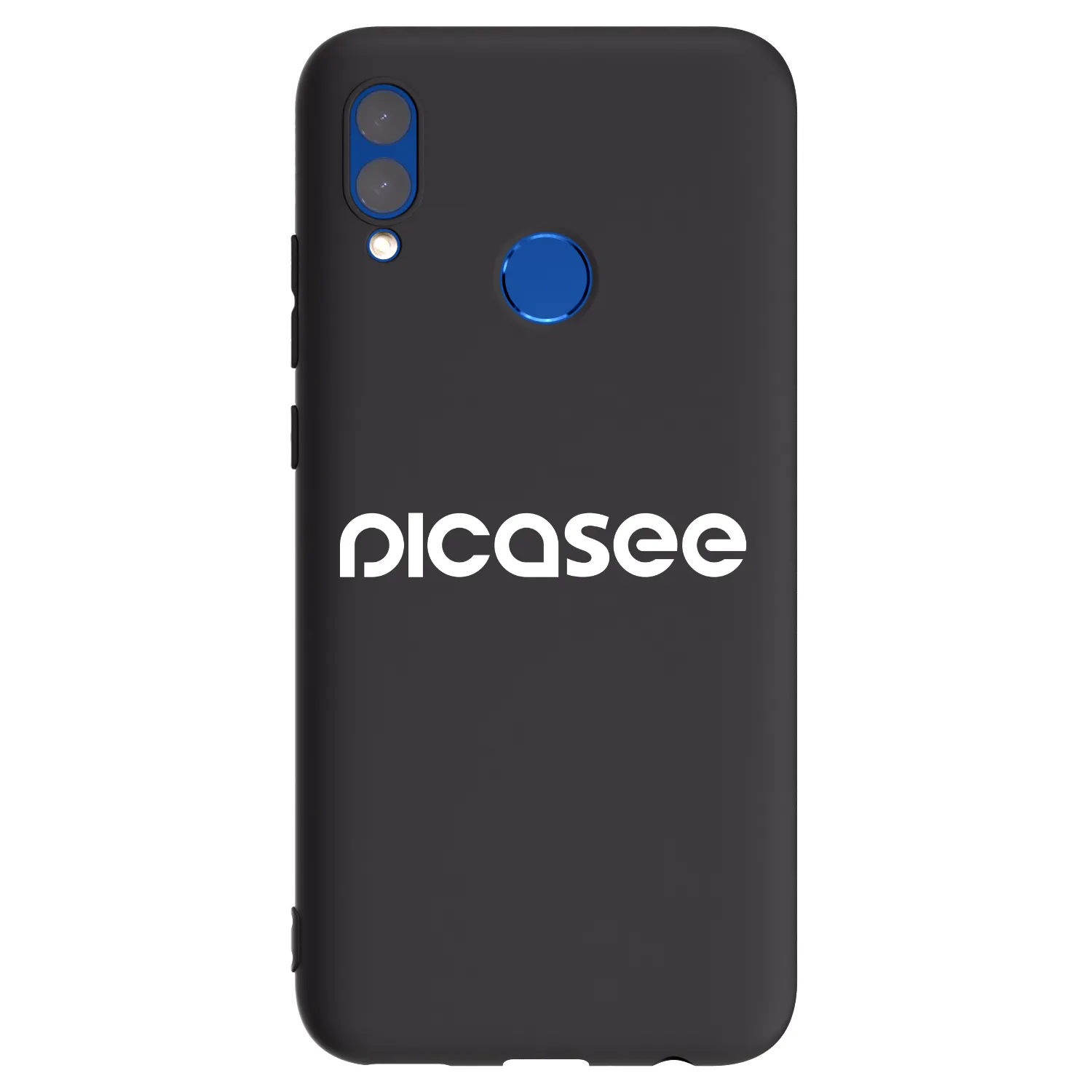 Picasee Honor 10 Lite Hülle - Schwarzes Silikon - Picasee - new logo - white