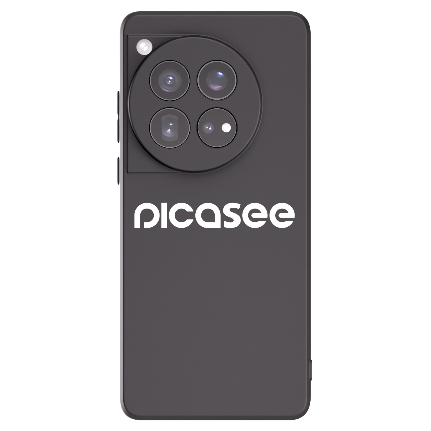 Picasee OnePlus 12 5G Hülle - Schwarzes Silikon - Picasee - new logo - white