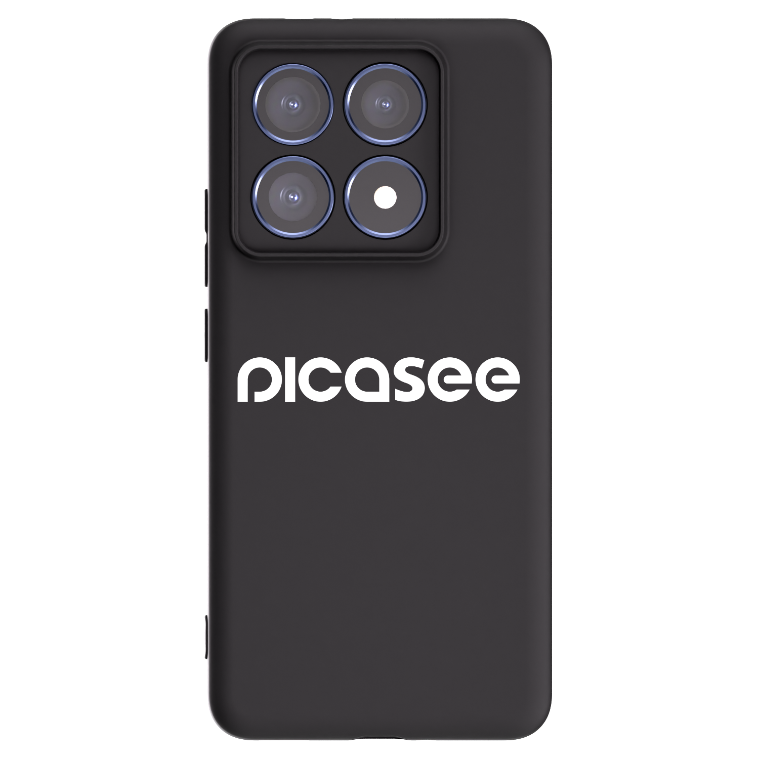 Picasee Xiaomi 14T Pro Hülle - Schwarzes Silikon - Picasee - new logo - white