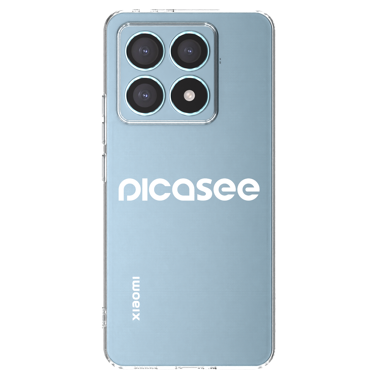Picasee Xiaomi 14T Pro Hülle - Transparentes Silikon - Picasee - new logo - white