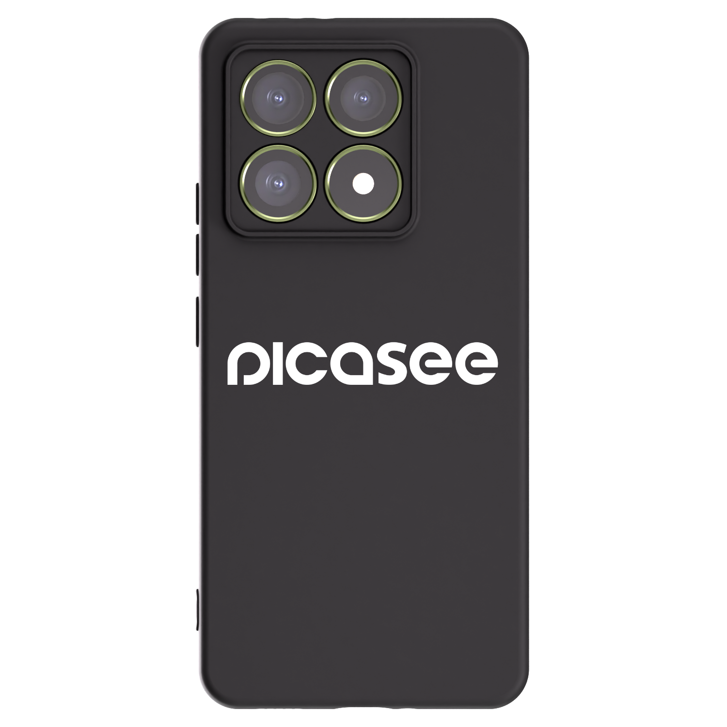 Picasee Xiaomi 14T Hülle - Schwarzes Silikon - Picasee - new logo - white