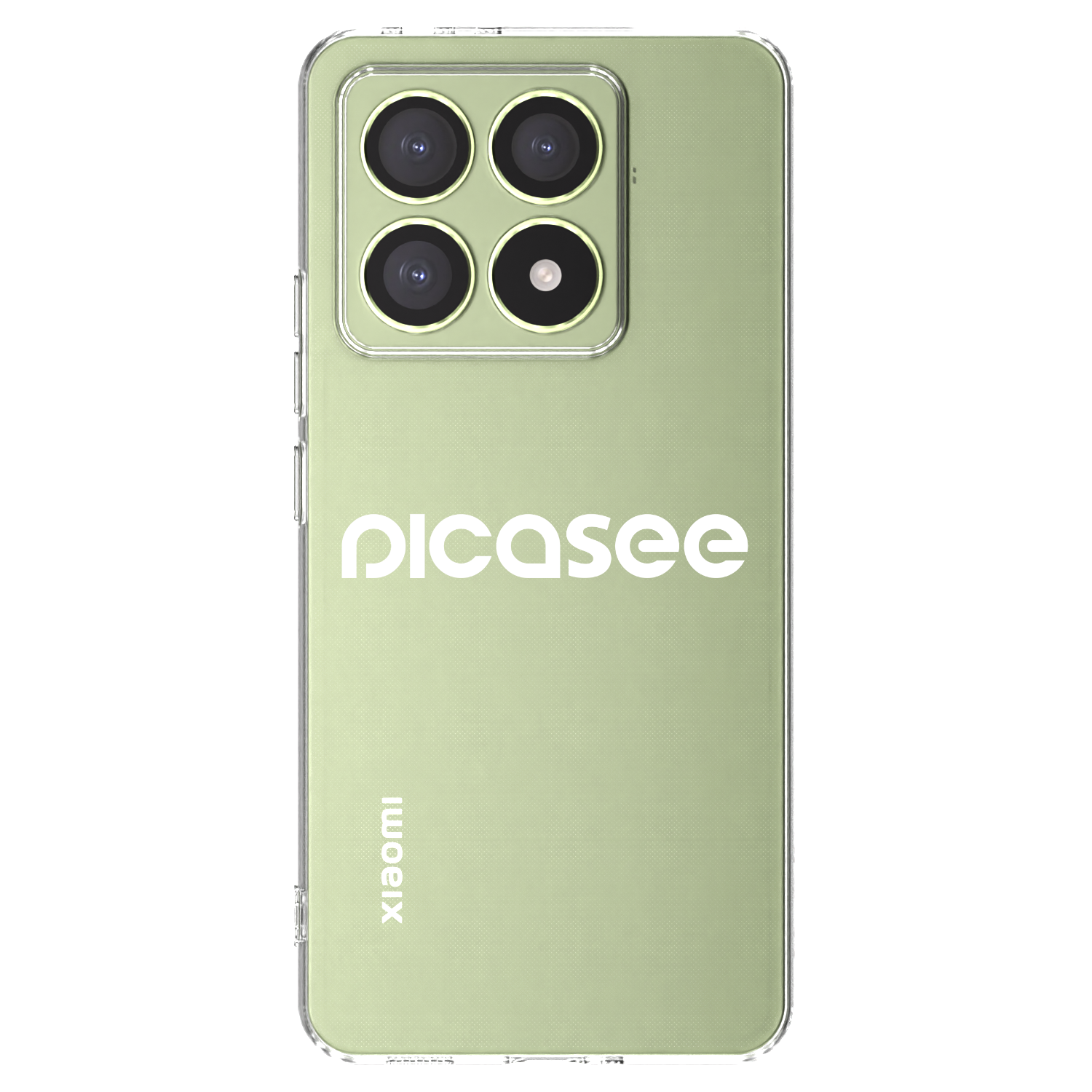 Picasee Xiaomi 14T Hülle - Transparentes Silikon - Picasee - new logo - white