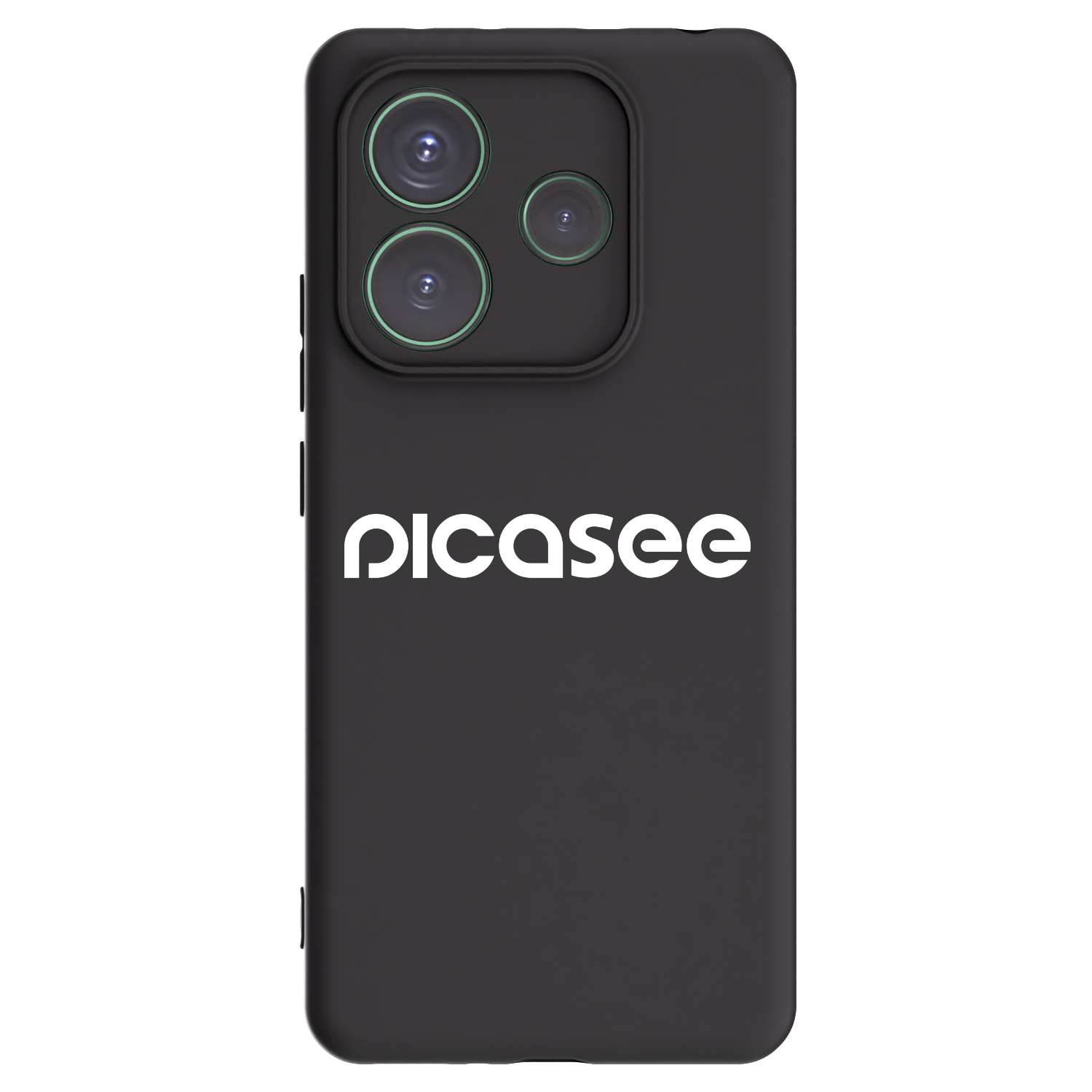 Picasee Xiaomi Redmi Note 14 5G Hülle - Schwarzes Silikon - Picasee - new logo - white