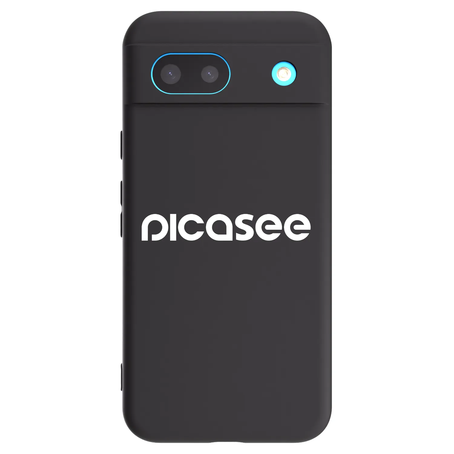 Picasee Google Pixel 8 Hülle - Schwarzes Silikon - Picasee - new logo - white