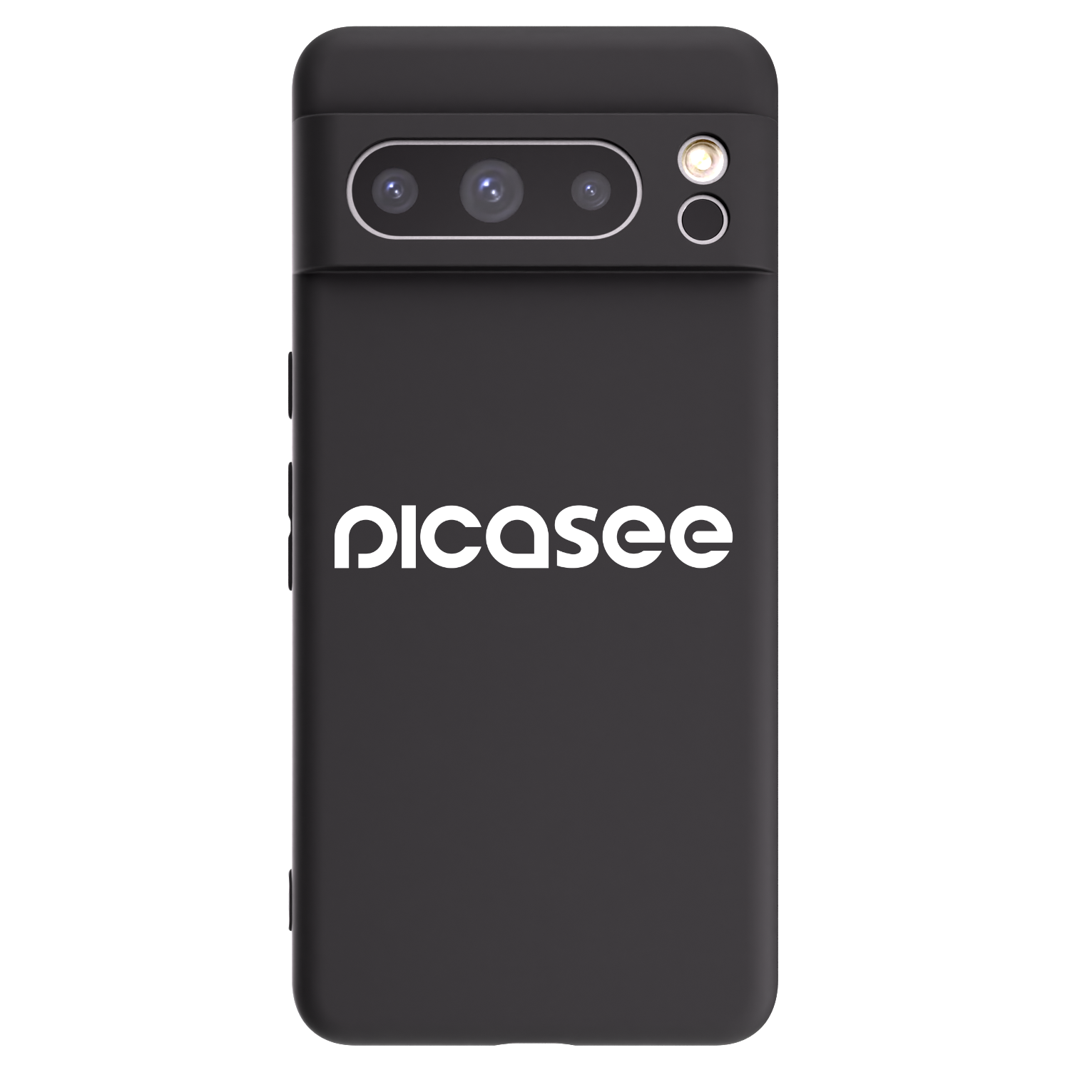Picasee Google Pixel 8 Pro Hülle - Schwarzes Silikon - Picasee - new logo - white