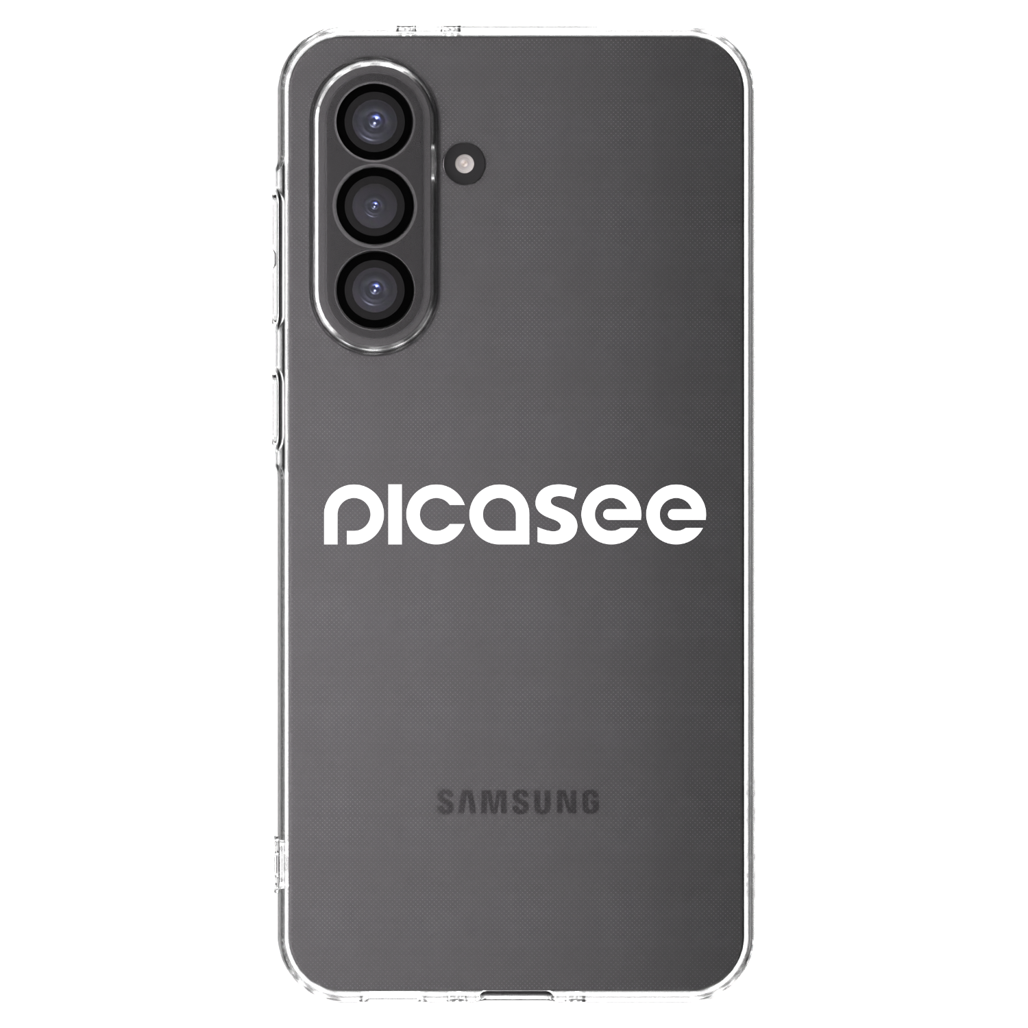 Picasee Samsung Galaxy A36 5G Hülle - Transparentes Silikon - Picasee - new logo - white