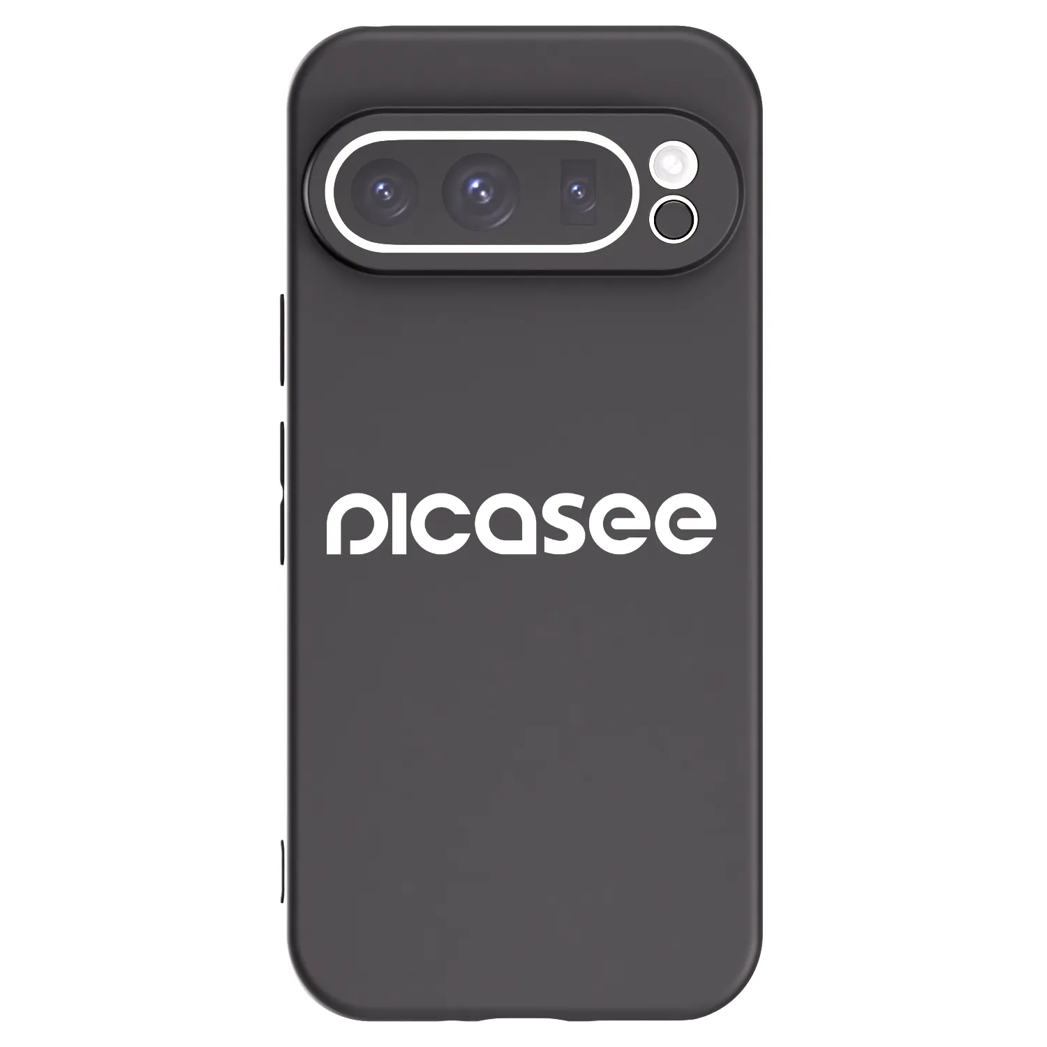 Picasee Google Pixel 9 Pro Hülle - Schwarzes Silikon - Picasee - new logo - white