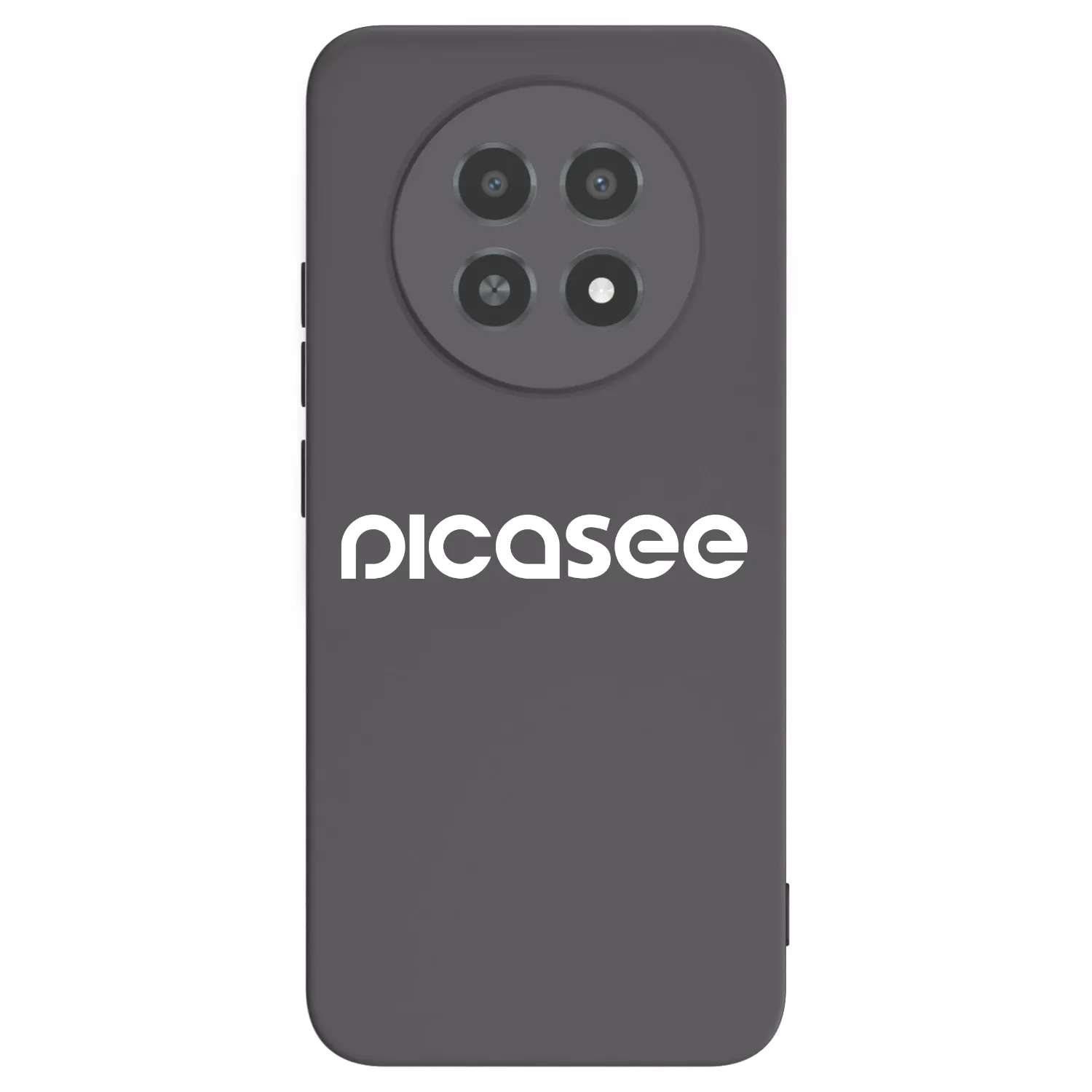 Picasee Realme 12X Hülle - Schwarzes Silikon - Picasee - new logo - white