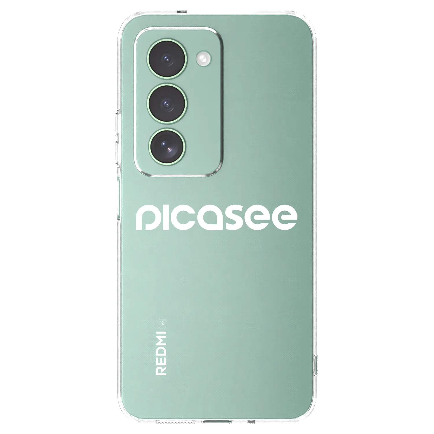 Picasee Xiaomi Redmi 15 5G Hülle - Transparentes Silikon - Picasee - new logo - white